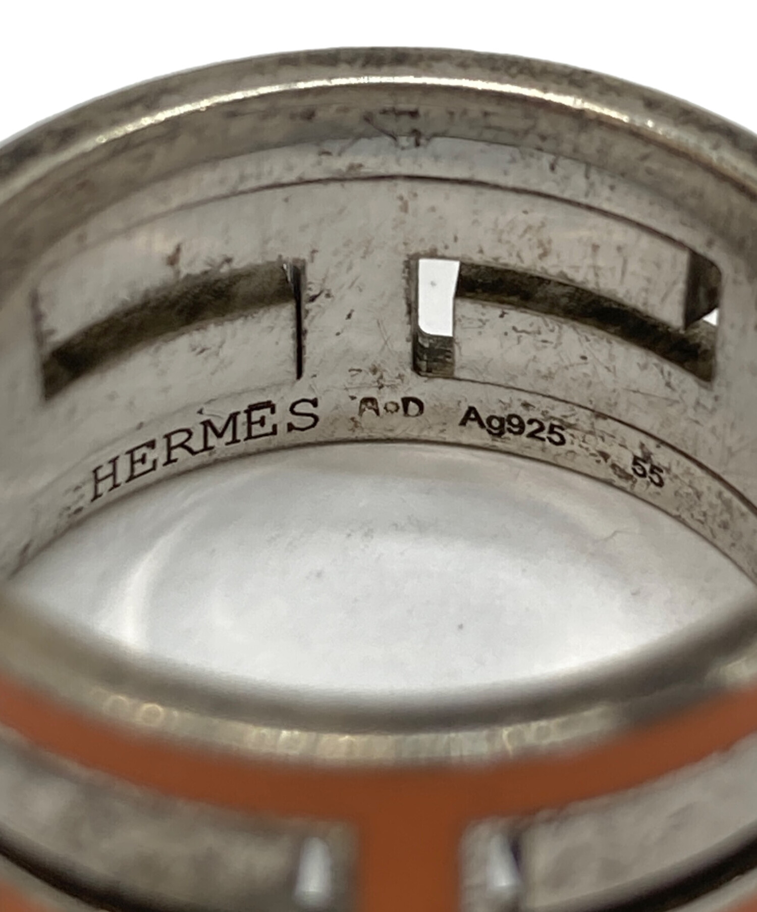 中古・古着通販】HERMES (エルメス) ムーブアッシュリング シルバー 中古・古着通販】HERMES (エルメス) ムーブアッシュリング シルバー