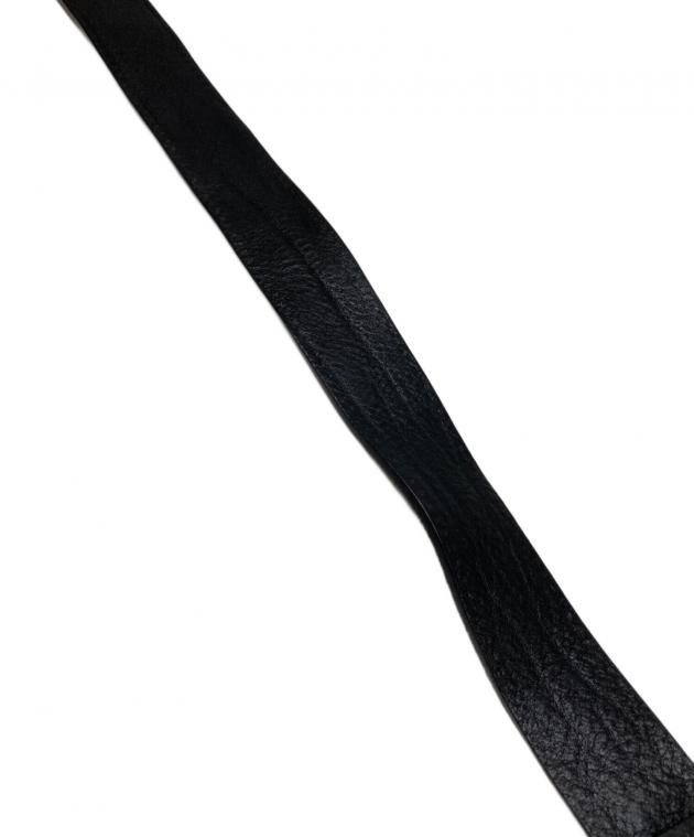 中古・古着通販】GUCCI (グッチ) レザーベルト ブラック サイズ:85・34