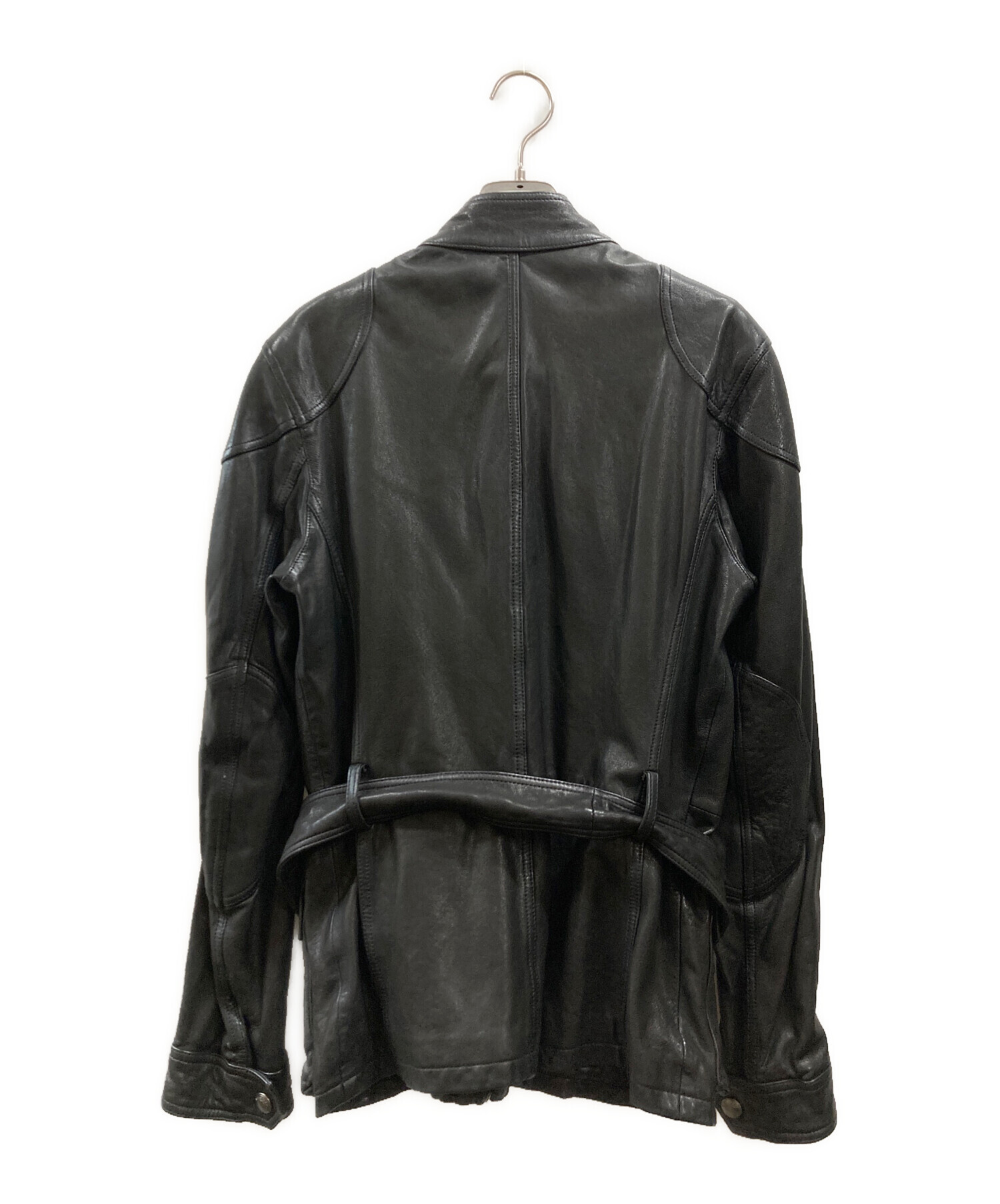 中古・古着通販】BELSTAFF (ベルスタッフ) レザージャケット ブラック