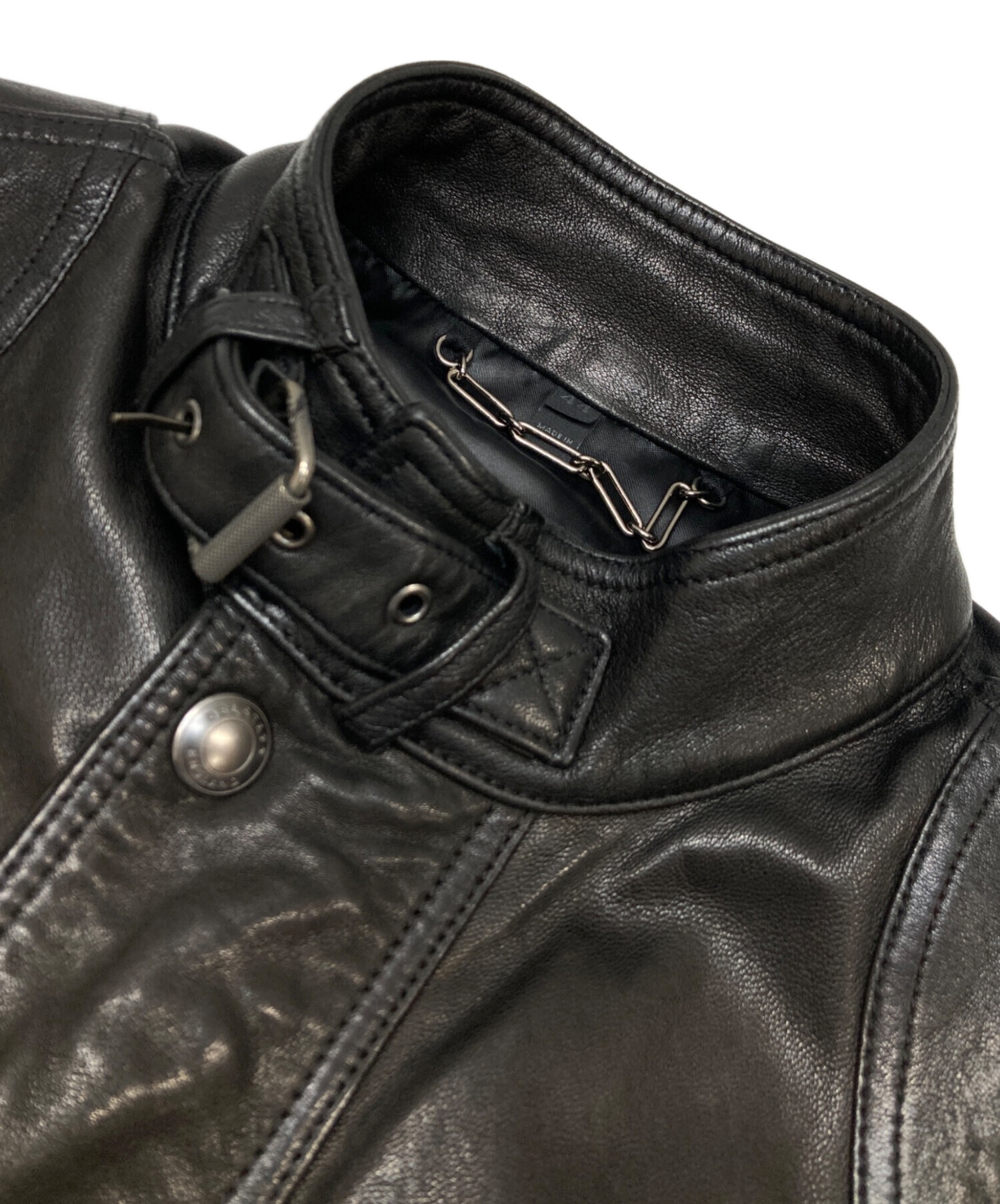 中古・古着通販】BELSTAFF (ベルスタッフ) レザージャケット ブラック