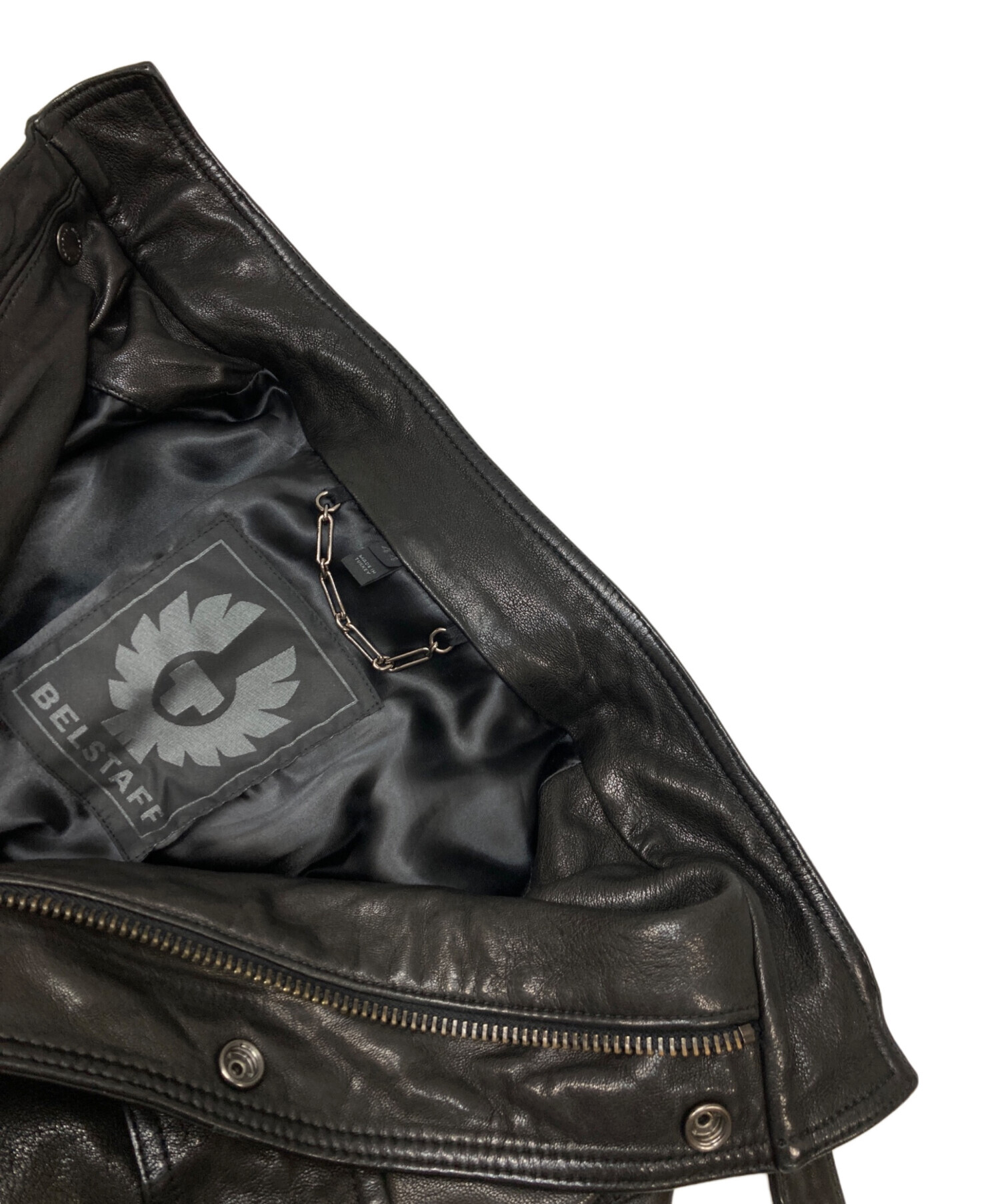 中古・古着通販】BELSTAFF (ベルスタッフ) レザージャケット ブラック