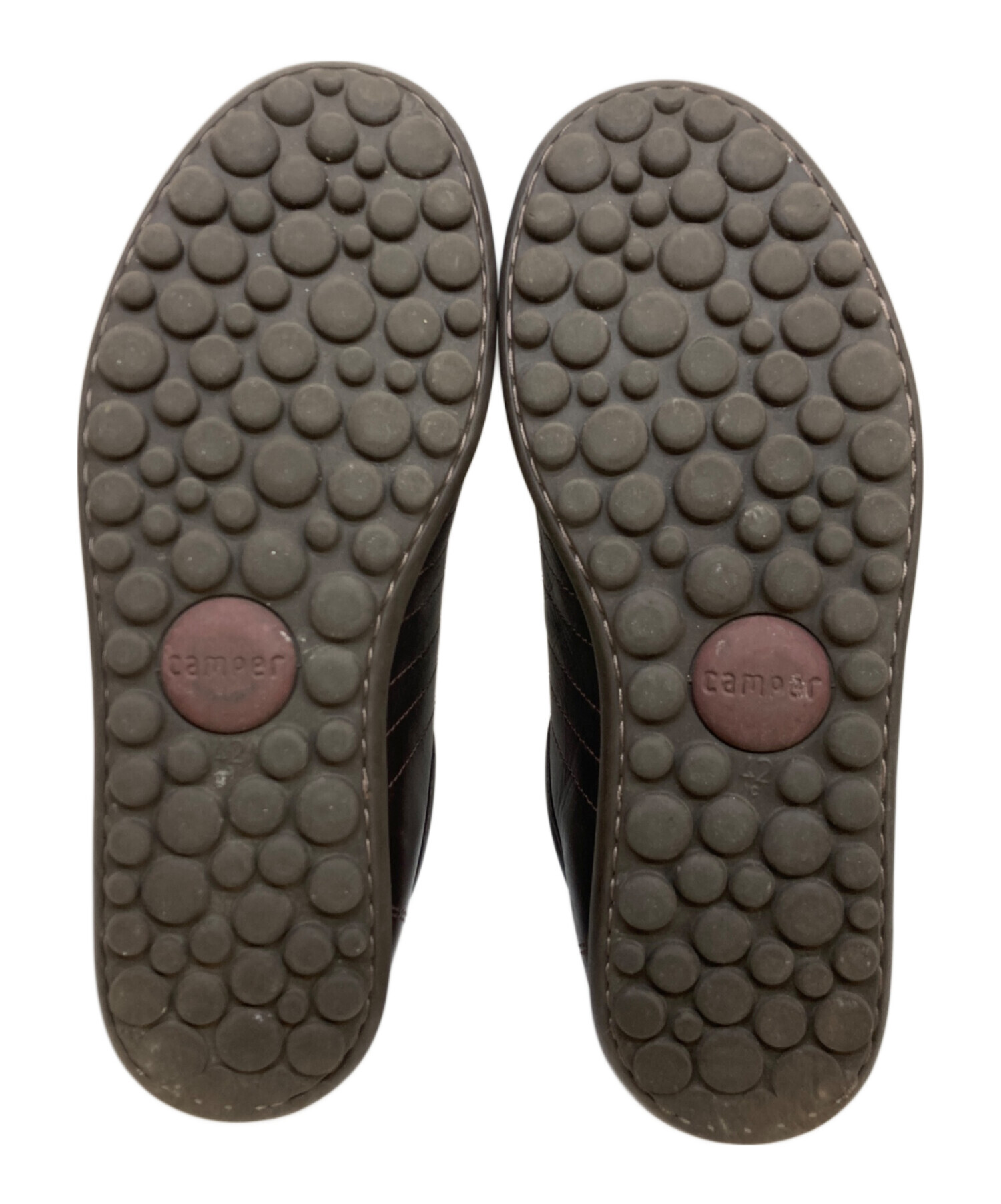 中古・古着通販】CAMPER (カンペール) レザースニーカー ブラウン