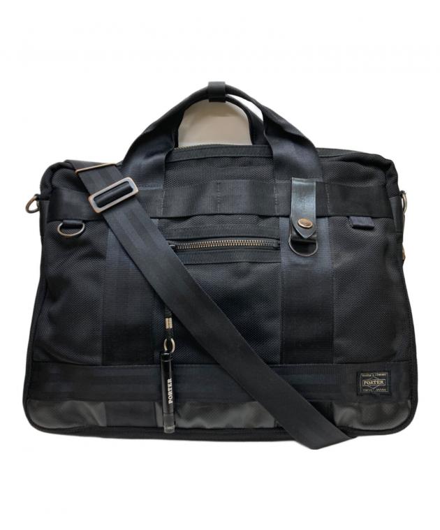 中古・古着通販】PORTER (ポーター) HEAT 2WAY BRIEFCASE ブラック