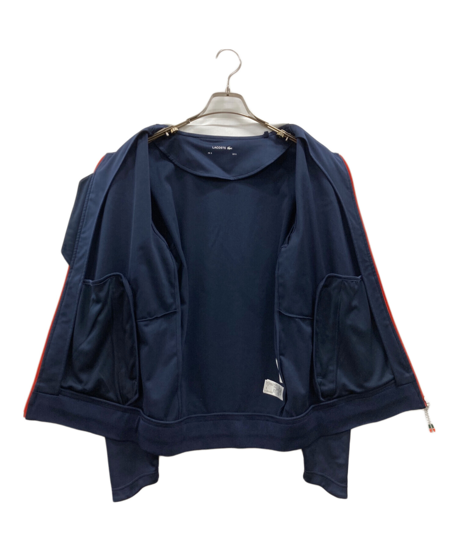 レアEU古着◯ラコステ 刺繍トラックジャケット ジャージ ネイビー メンズ4XL 中古・古着通販】LACOSTE (ラコステ) ローラン・ギャロス ジップアップ
