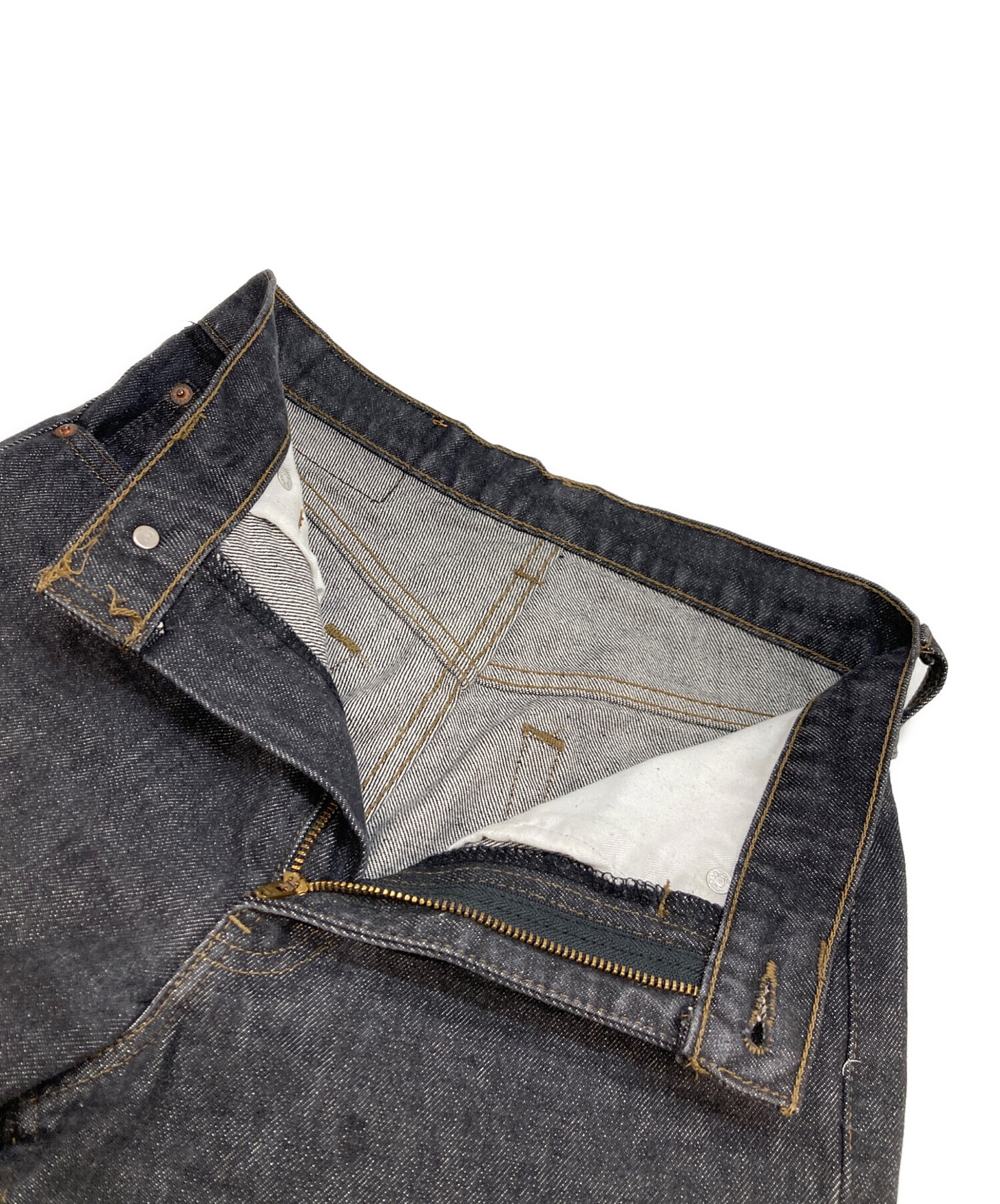 Levi's 503 先染めブラック　バギーデニムパンツ　ワイドグランジ　Y2K 中古・古着通販】LEVI'S (リーバイス) 503先染めデニムパンツ ブラック