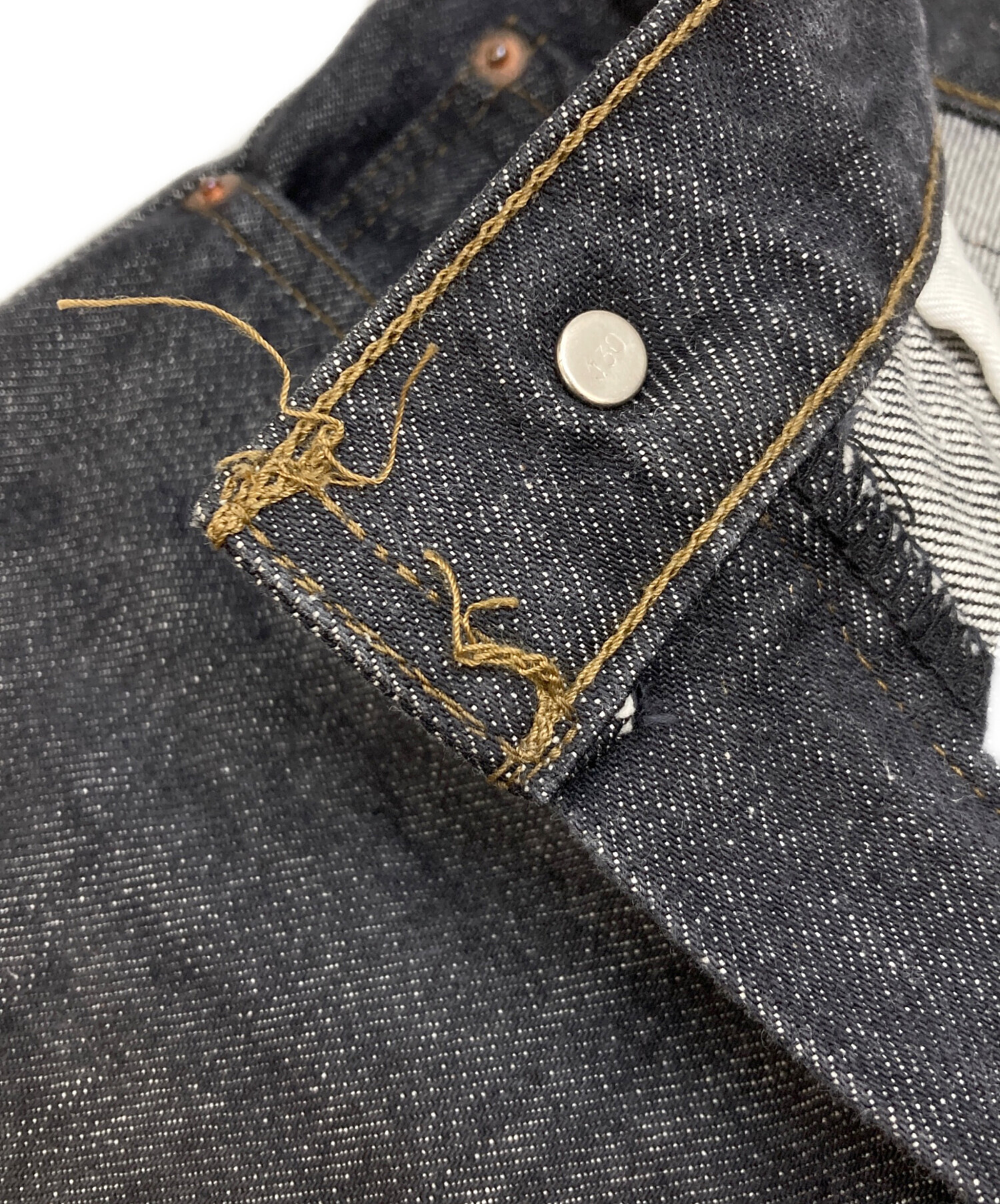 中古・古着通販】LEVI'S (リーバイス) 503先染めデニムパンツ ブラック