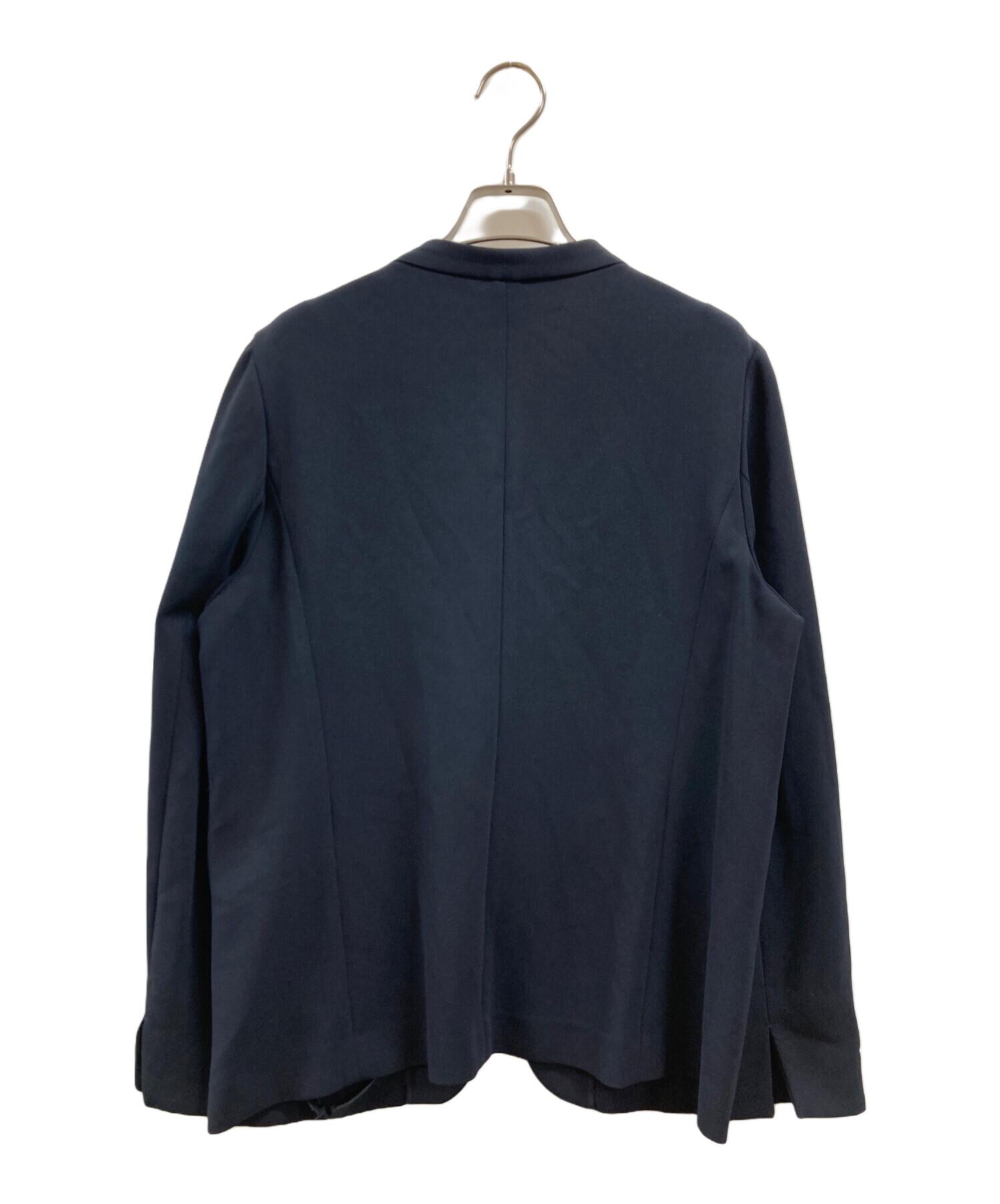 中古・古着通販】SOEJU (ソージュ) ノーカラージャケット ネイビー 中古・古着通販】SOEJU (ソージュ) ノーカラージャケット ネイビー