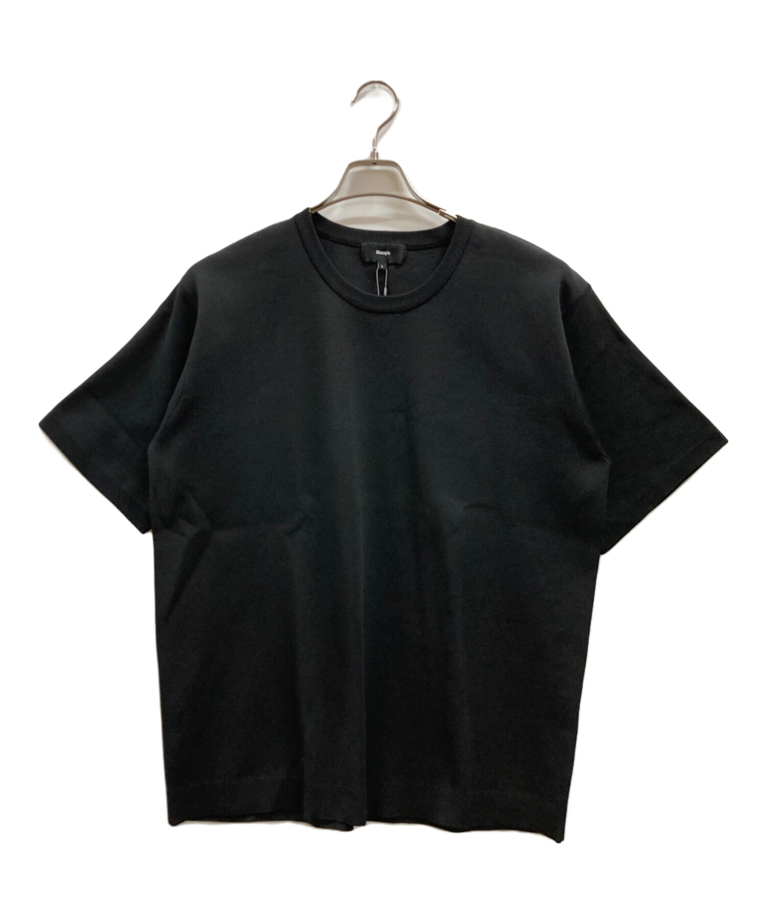 【美品】Macqlo ultimex knit tee Lサイズ 中古・古着通販】macqlo (マックロ) ultimex knit tee ブラック サイズ
