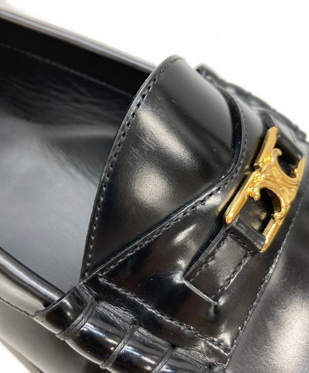 vintage old Celine セリーヌ レザー ローファー バックル 中古・古着通販】CELINE (セリーヌ) トリオンフレザーローファー
