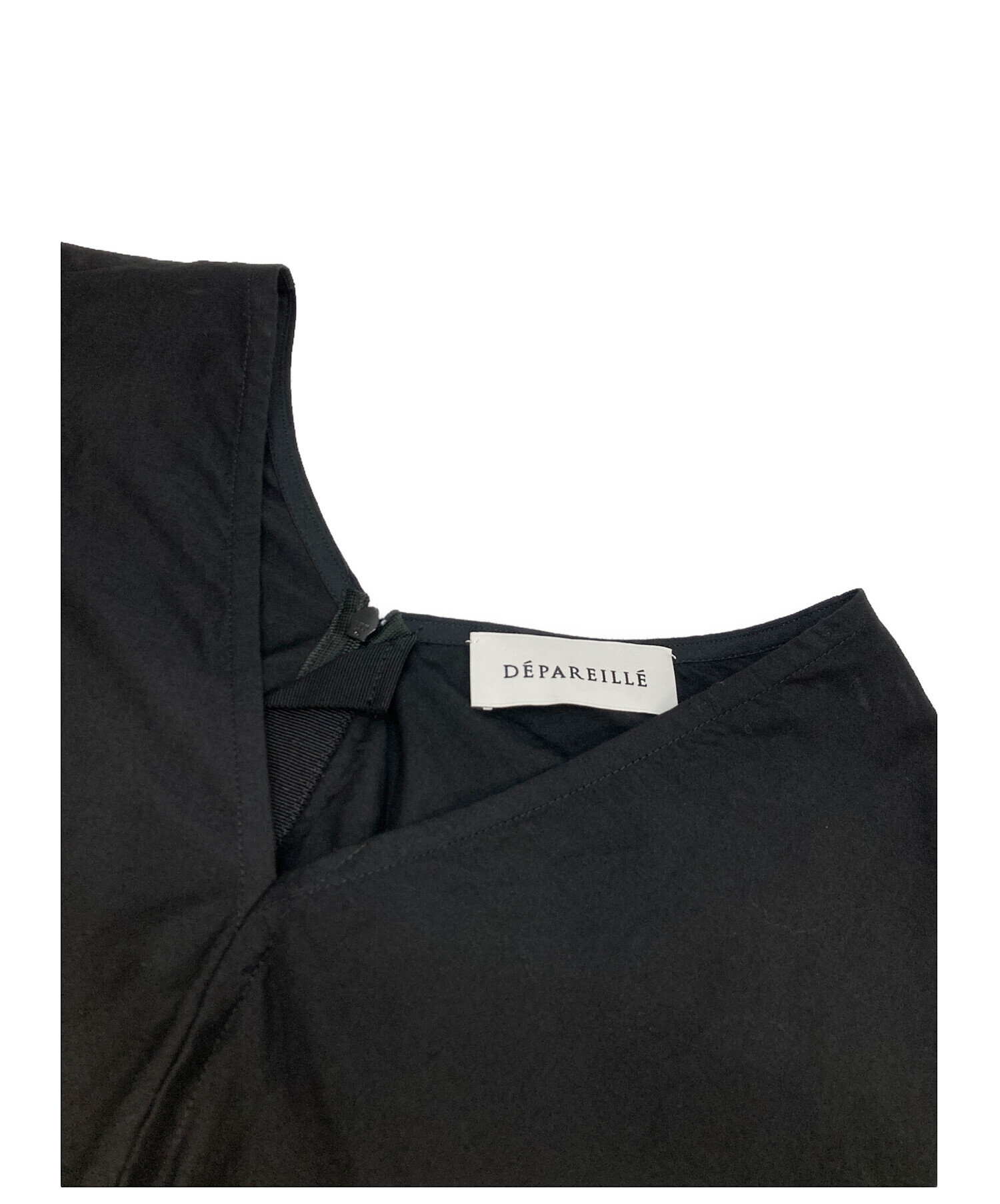 中古・古着通販】DEPAREILLE (デパリエ) Vネックシャツワンピース