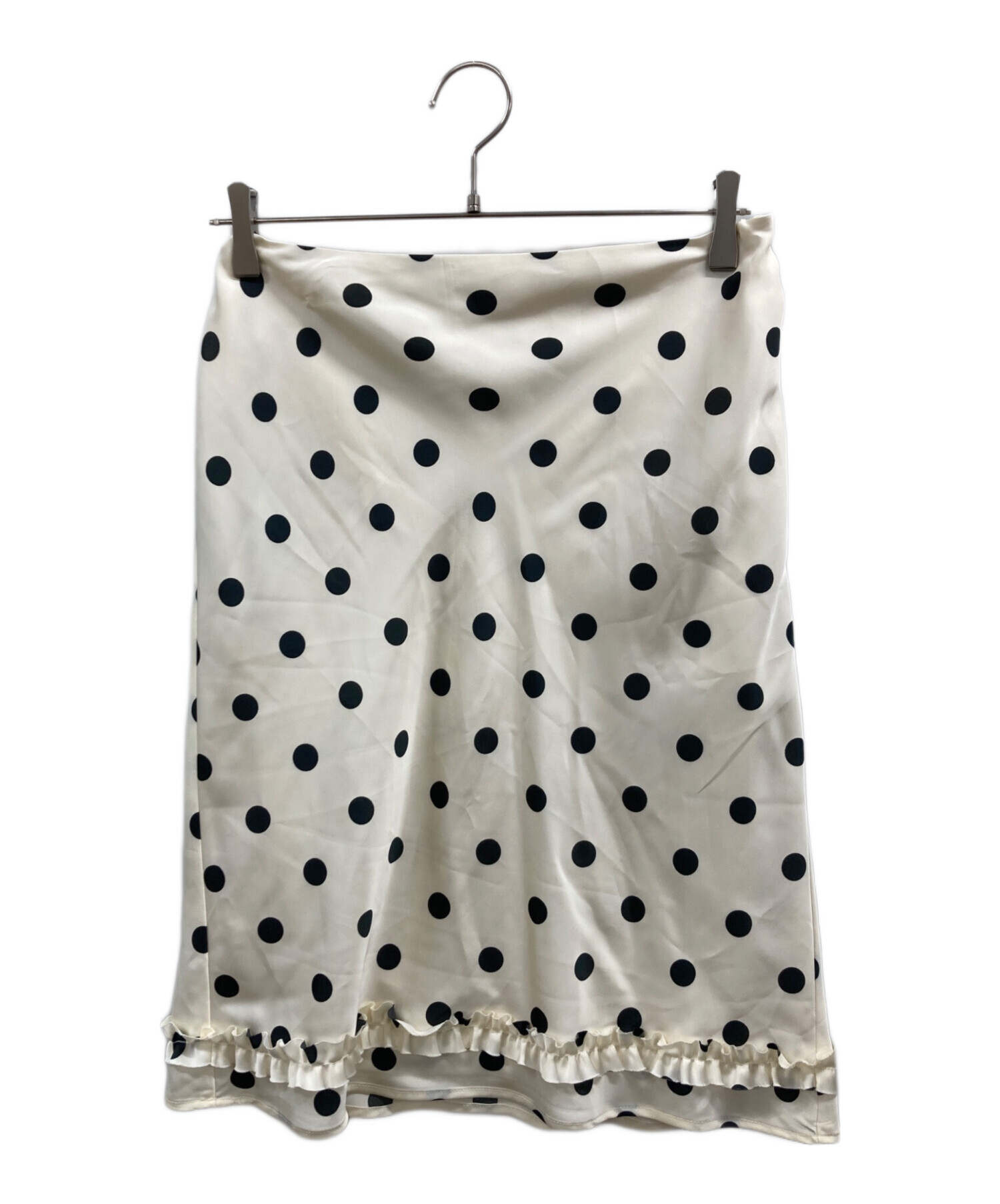 中古・古着通販】moussy (マウジー) SATIN DOT スカート ベージュ