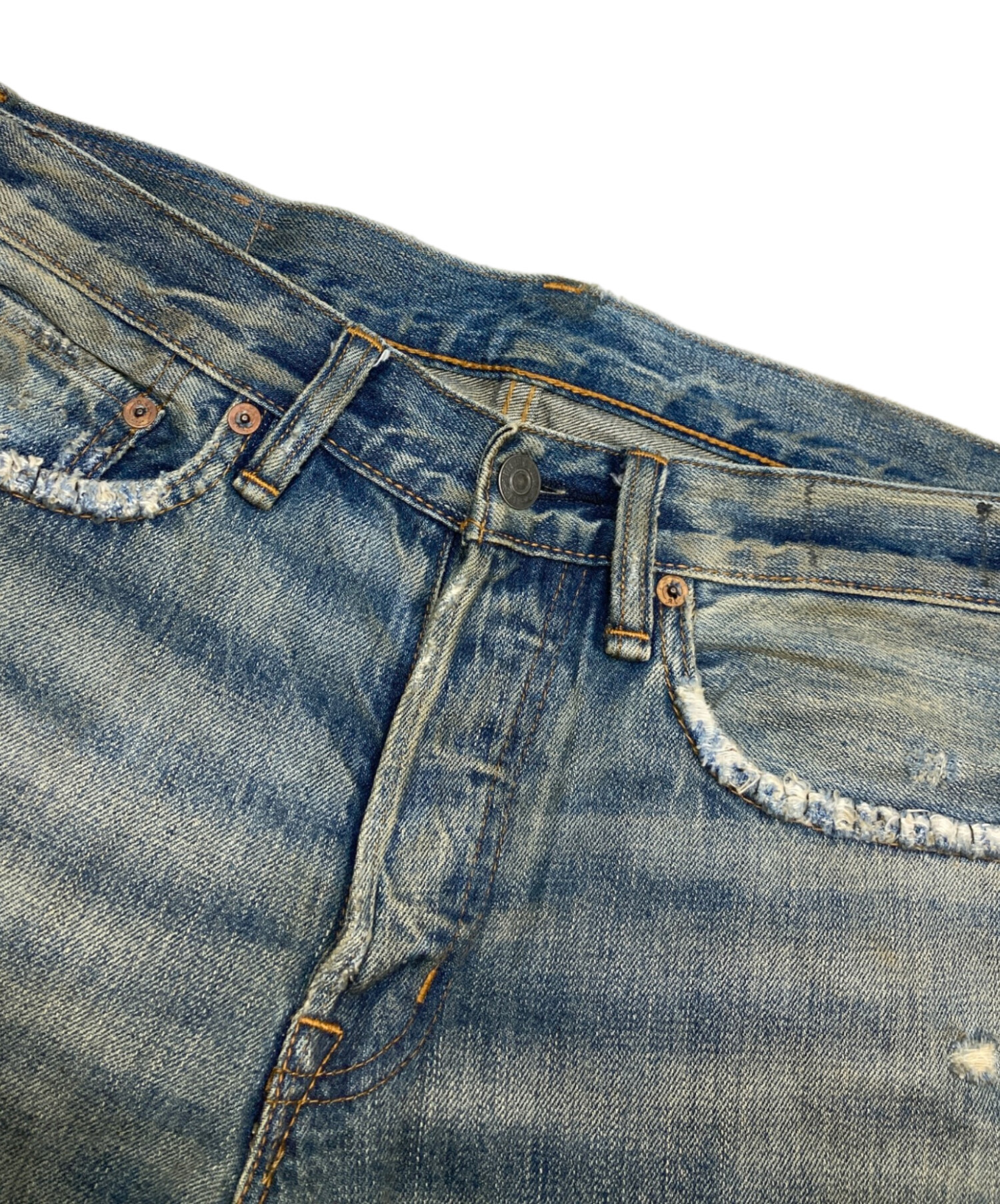 denim＆supply ダメージ加工 ストレート 31/32 お盆値引き中 中古・古着通販】Denim & Supply Ralph Lauren (デニム＆サプライ