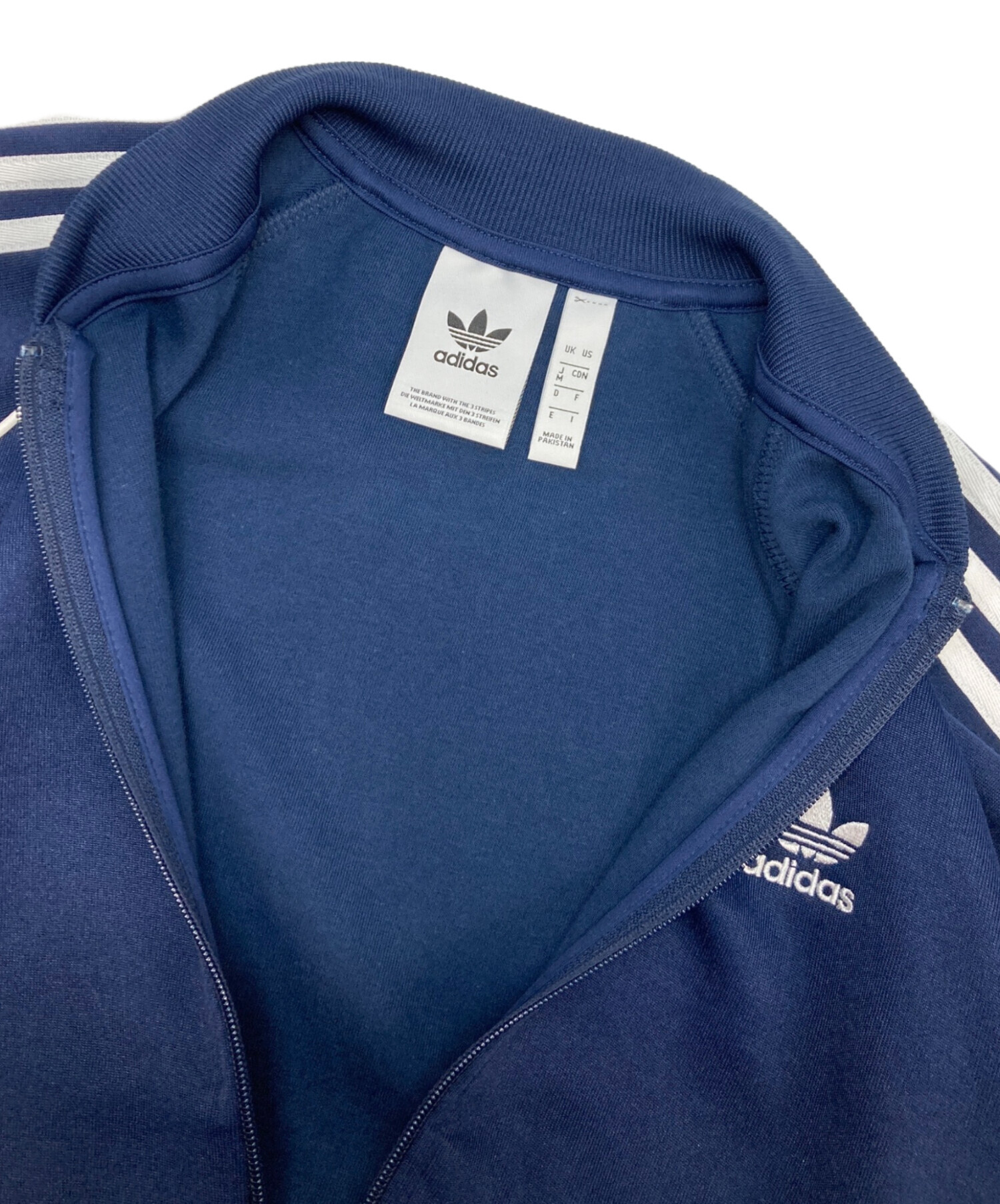  ネイビー　トラックジャケット　Mサイズ 中古・古着通販】adidas (アディダス) トラックジャケット ネイビー