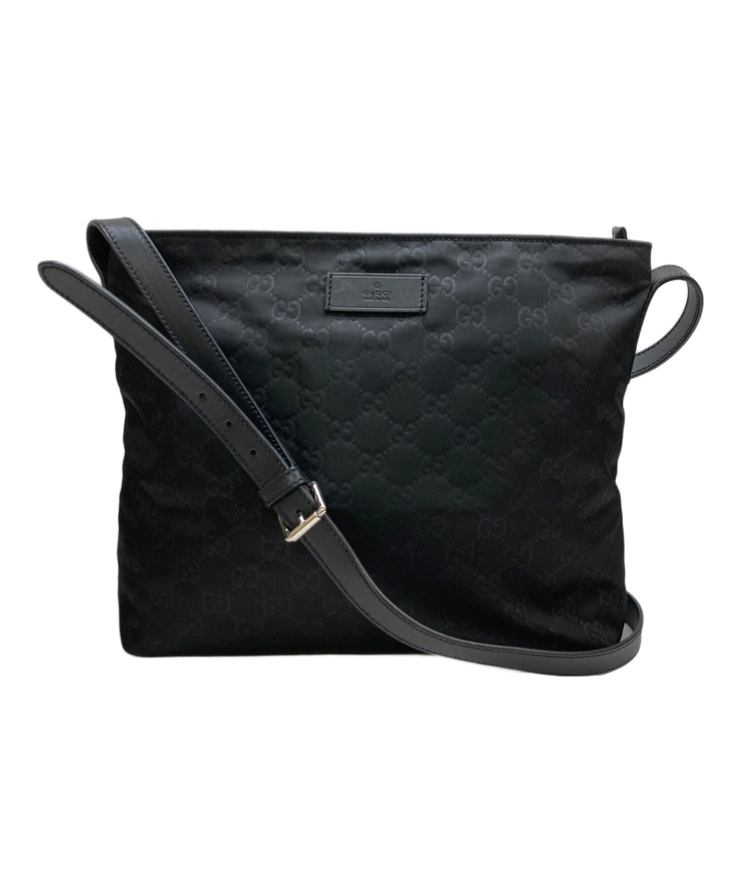 中古・古着通販】GUCCI (グッチ) GG柄ショルダーバッグ ブラック