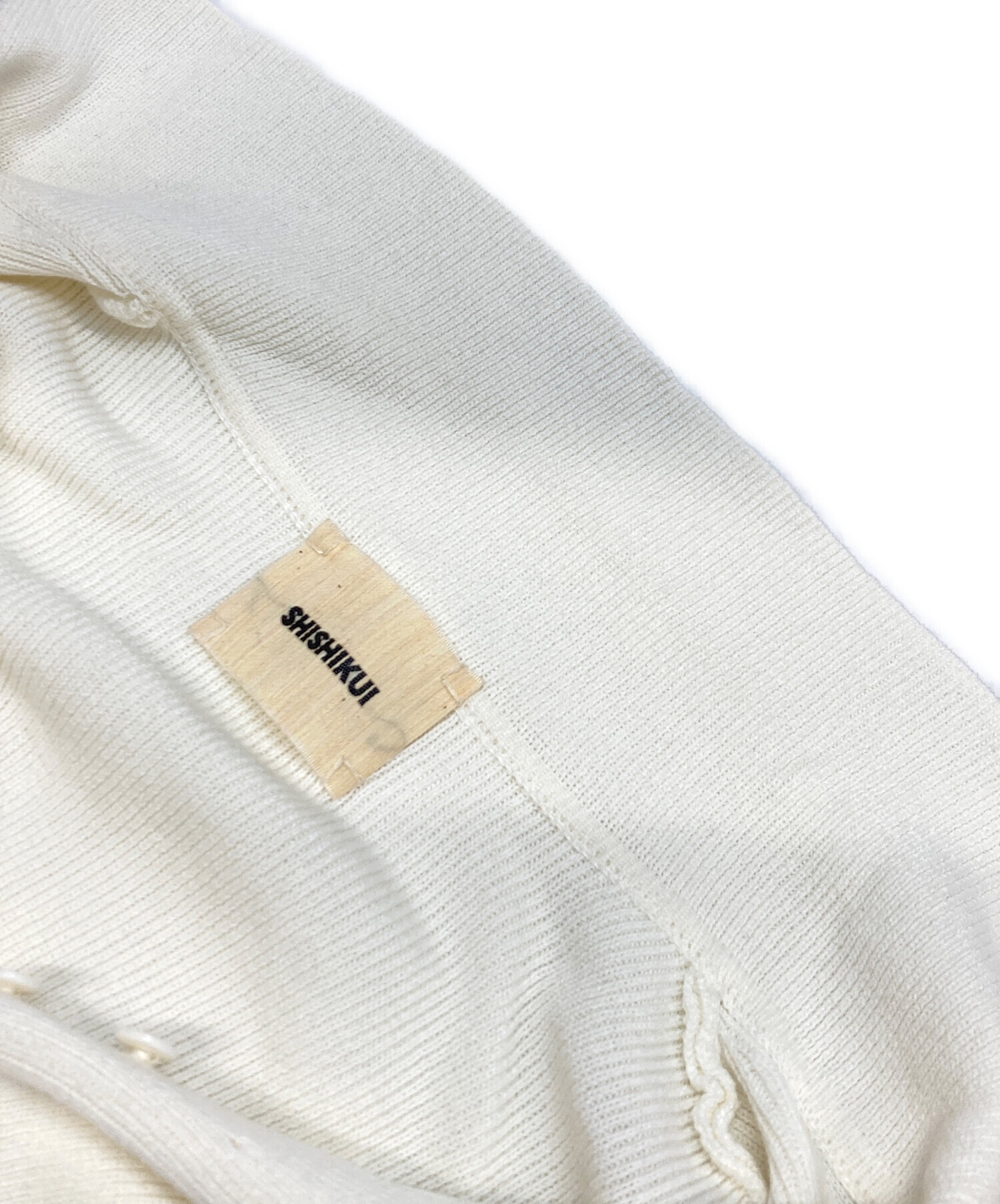 中古・古着通販】SHISHIKUI (シシクイ) open collarニットカーディガン