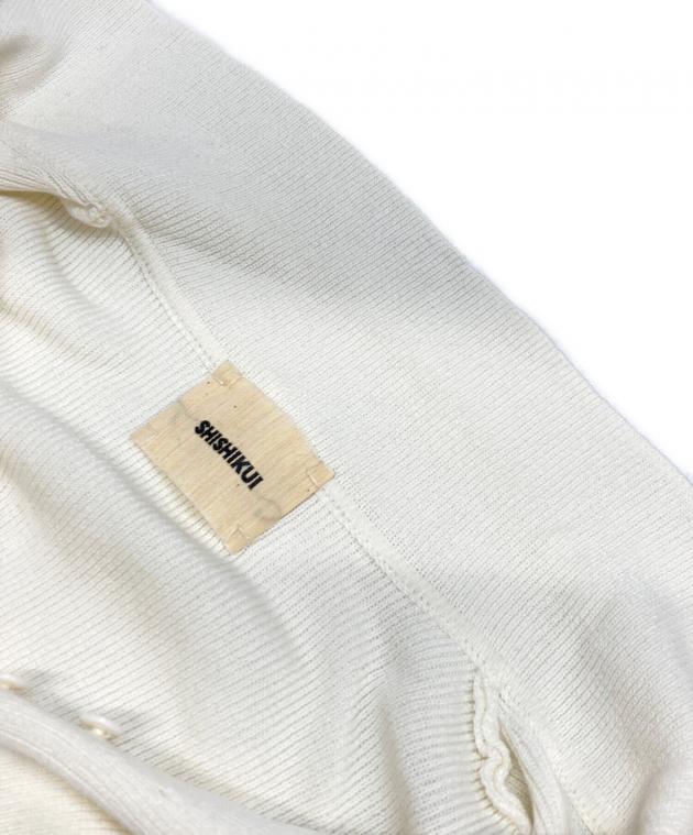 SHISHIKUI シシクイ　open collar OFF 新品未使用 中古・古着通販】SHISHIKUI (シシクイ) open collarニットカーディガン