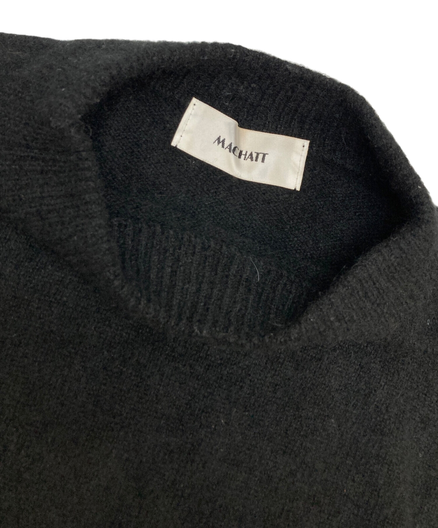 中古・古着通販】machatt (マチャット) カシミヤニット ブラック 