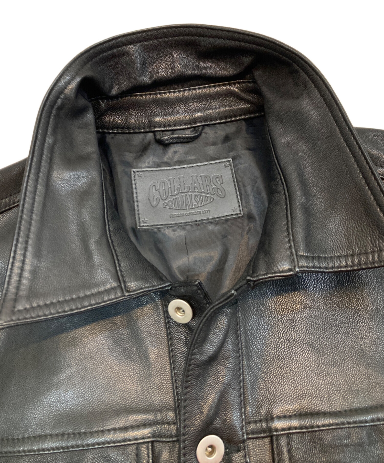 中古・古着通販】collars (カラーズ) ゴートスキンレザージャケット