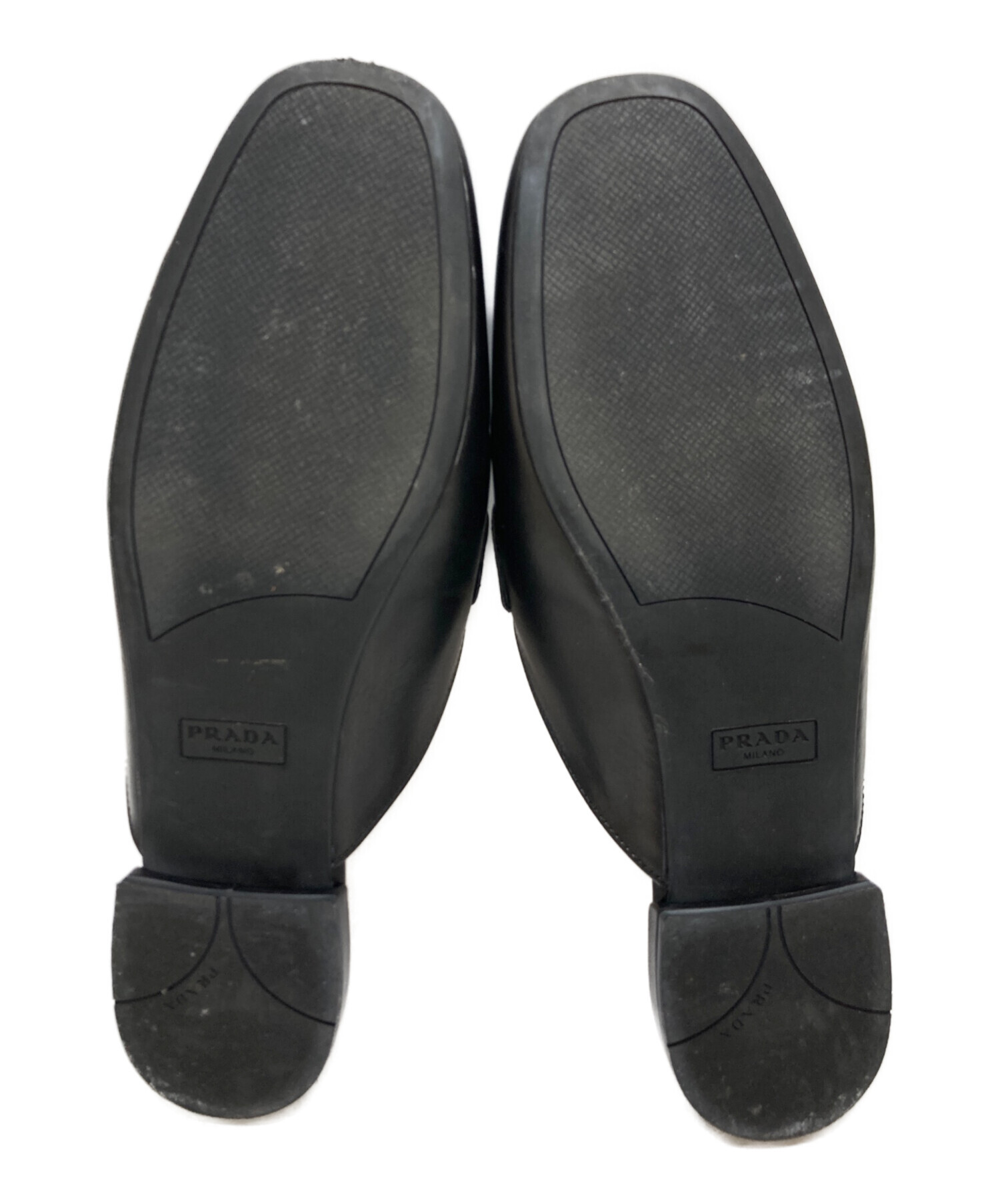 新品未使用　希少　ヴィンテージ　PRADA 　プラダ　ミュール 中古・古着通販】PRADA (プラダ) チェーンローファーミュール ブラック