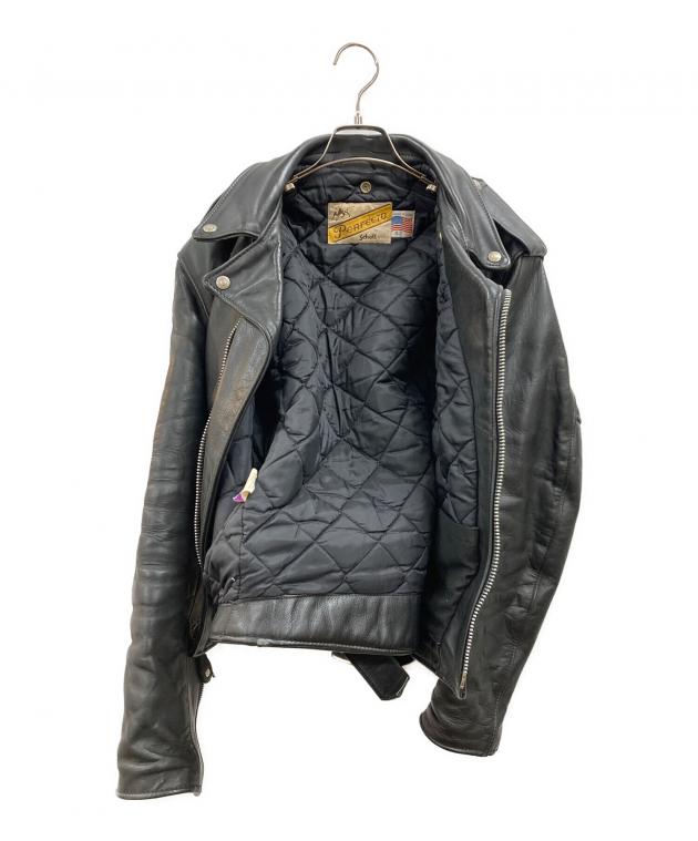 ゆ*様 【訳アリ特価】Made in USA・ヴィンテージ・ショット・ダブルライ 中古・古着通販】Schott (ショット) ダブルライダースジャケット