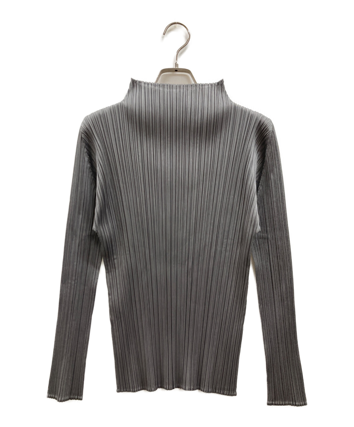 PLEATS PLEASE グレーチュニック サイズ3 中古・古着通販】PLEATS PLEASE (プリーツプリーズ) プリーツブラウス