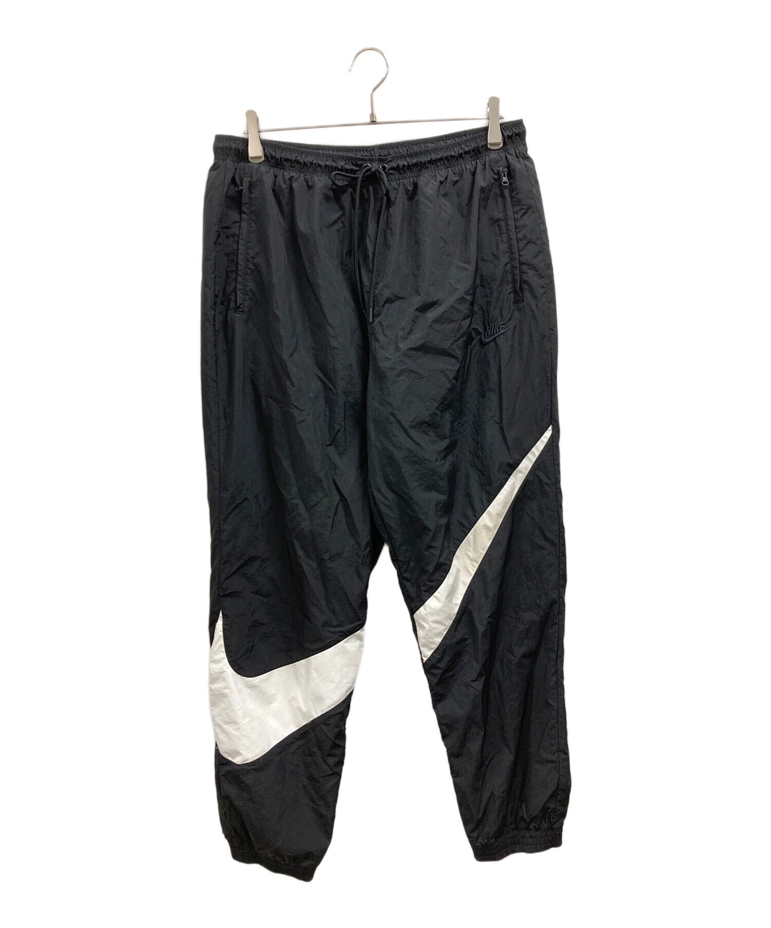 中古・古着通販】NIKE (ナイキ) NSW BIG SHOOSH WOVEN PANTS ブラック