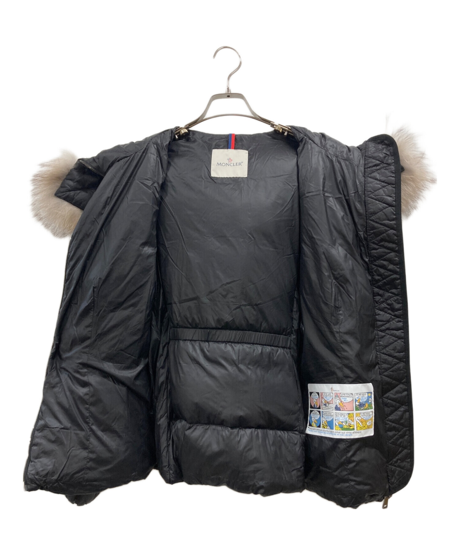 中古・古着通販】MONCLER (モンクレール) ファー付ショートダウン 