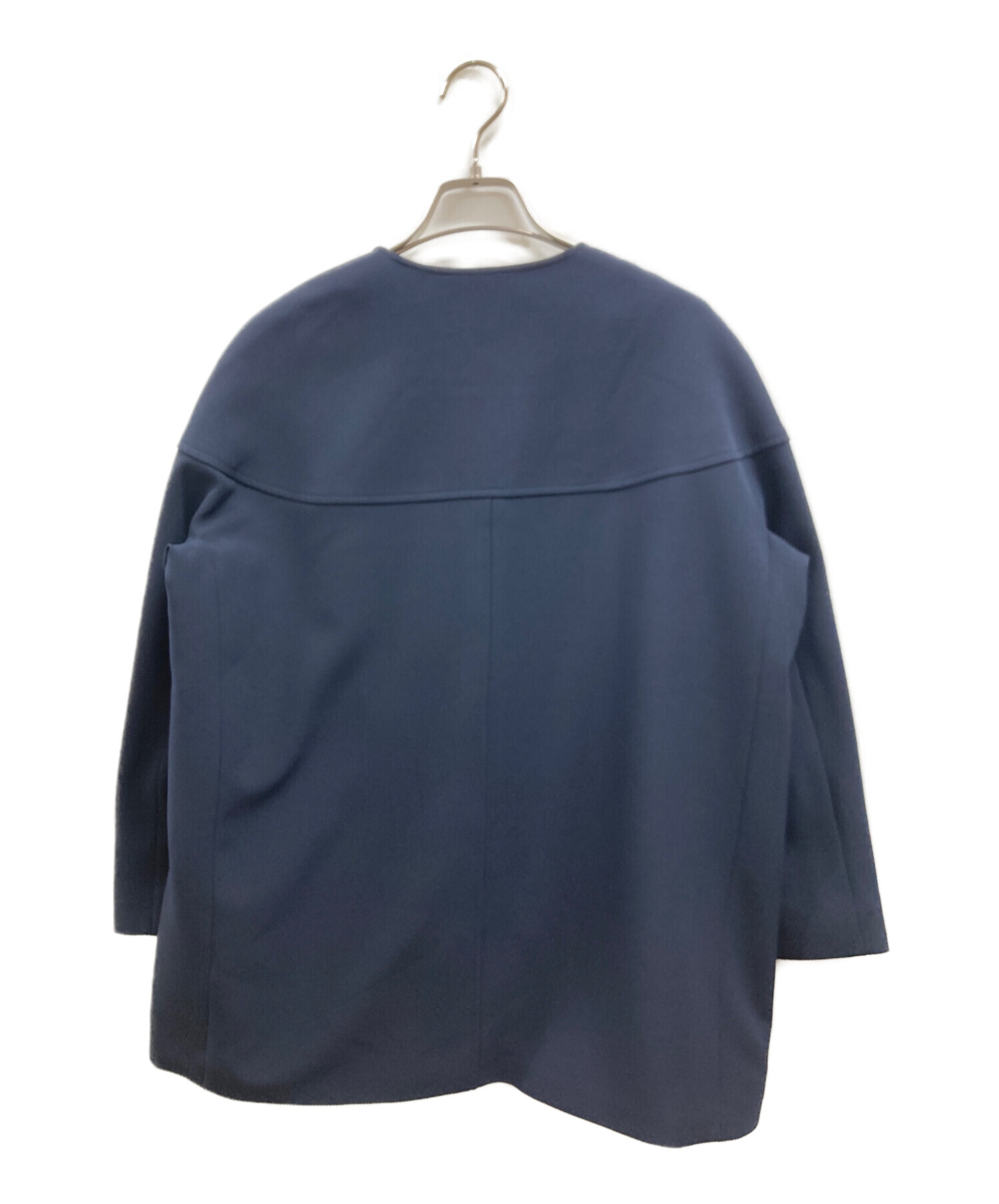 中古・古着通販】YONFA (ヨンファ) ノーカラージャケット ネイビー