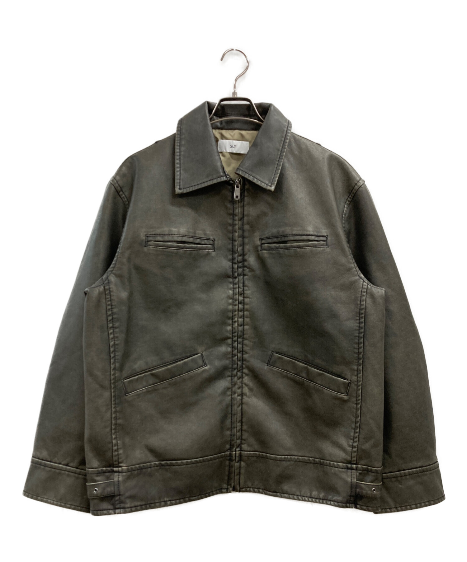 中古・古着通販】SLY (スライ) VINTAGE BOXY F/LEATHER ジャケット