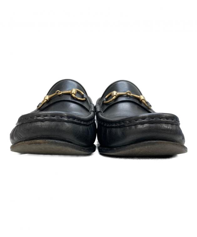 中古・古着通販】GUCCI (グッチ) ホースビットローファー ブラック