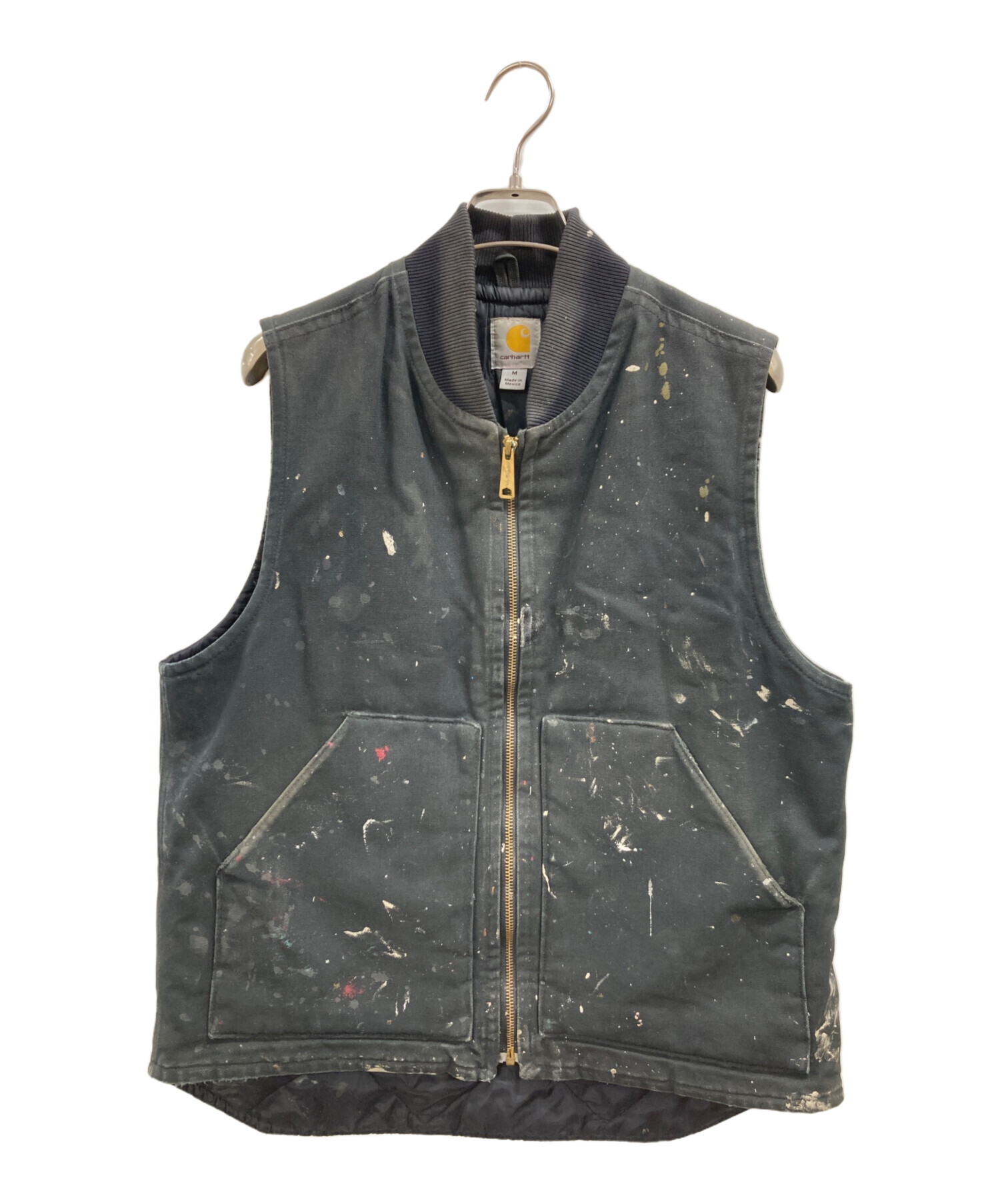中古・古着通販】CarHartt (カーハート) ダック生地ベスト ブラック