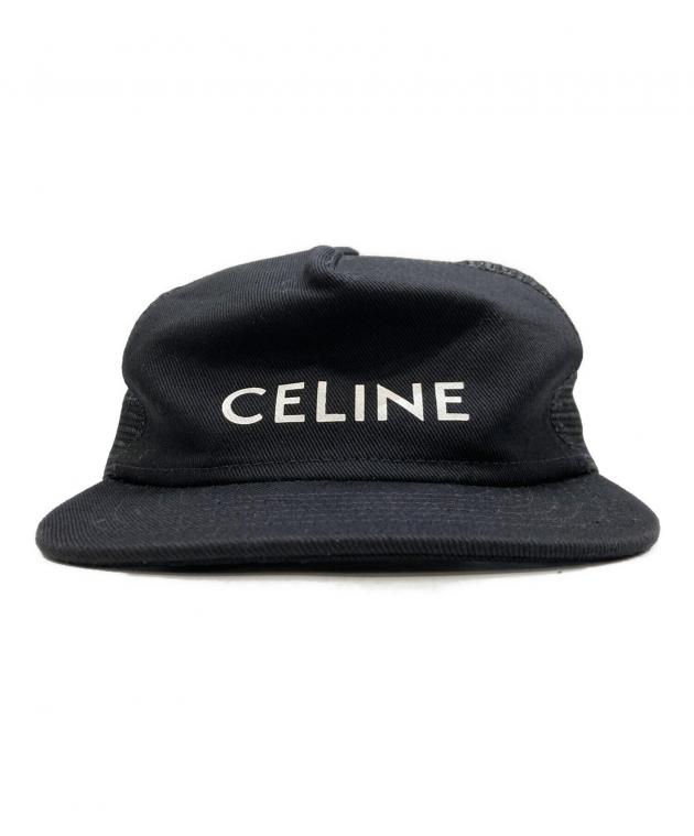 中古・古着通販】CELINE (セリーヌ) ロゴメッシュキャップ ブラック