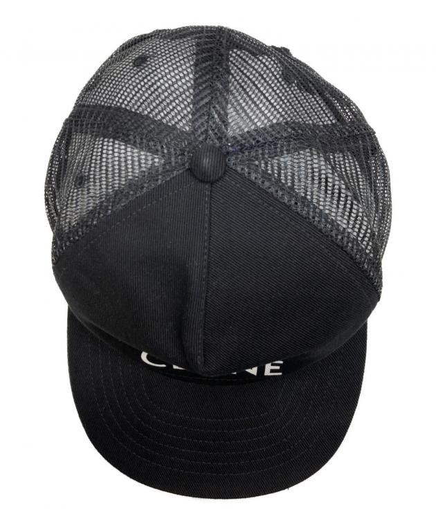 中古・古着通販】CELINE (セリーヌ) ロゴメッシュキャップ ブラック