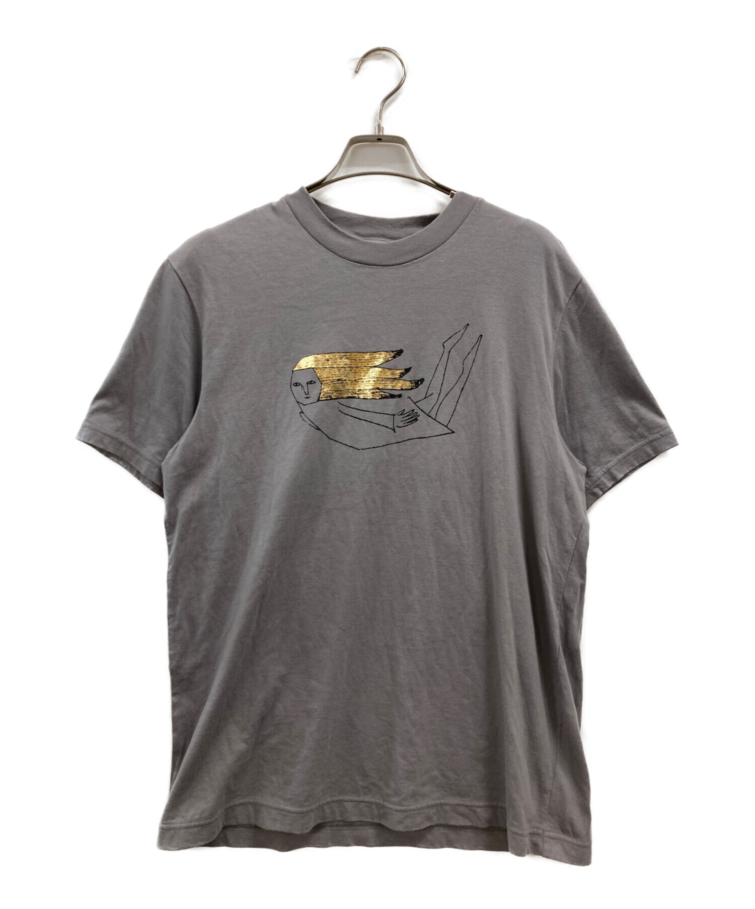 き*ち様 minä perhonen グレー Mサイズ Tシャツ 中古・古着通販】mina perhonen (ミナ ペルホネン) プリントカットソー