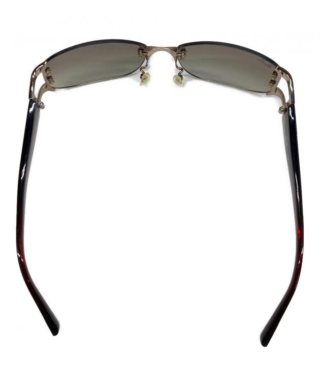 RAY-BANサングラス リムレス 中古・古着通販】RAY-BAN (レイバン) リムレスサングラス レッド