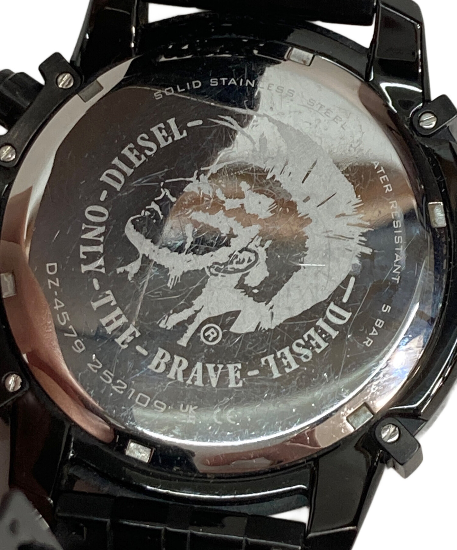 中古・古着通販】DIESEL (ディーゼル) Griffed/腕時計 ブラック サイズ