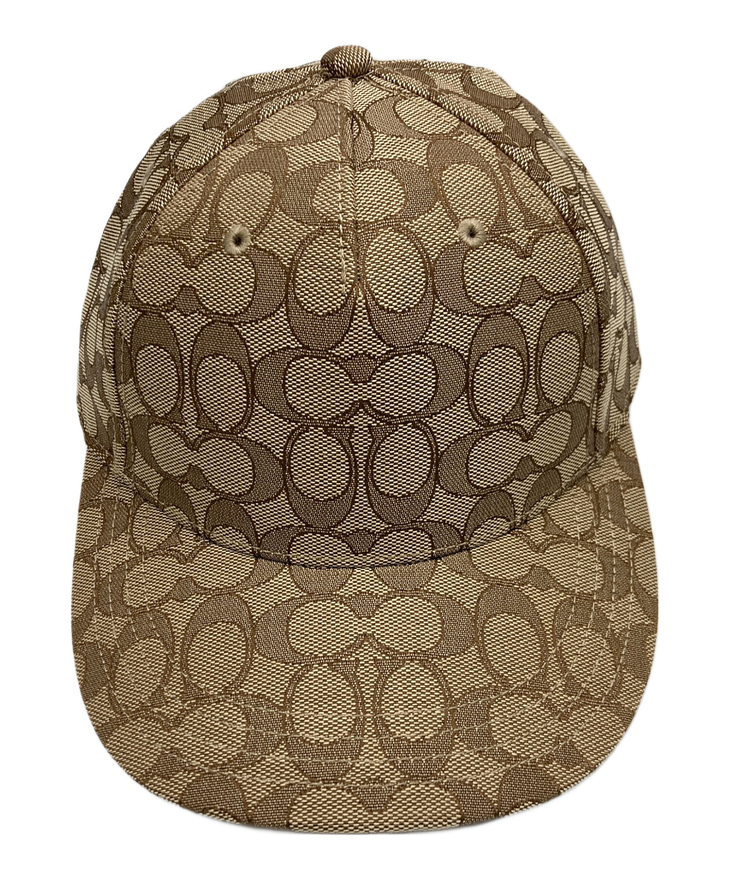 新品タグ付き　COACH コーチ　ベージュ キャップ ロゴ入り帽子 中古・古着通販】COACH (コーチ) シグネチャーキャップ ベージュ