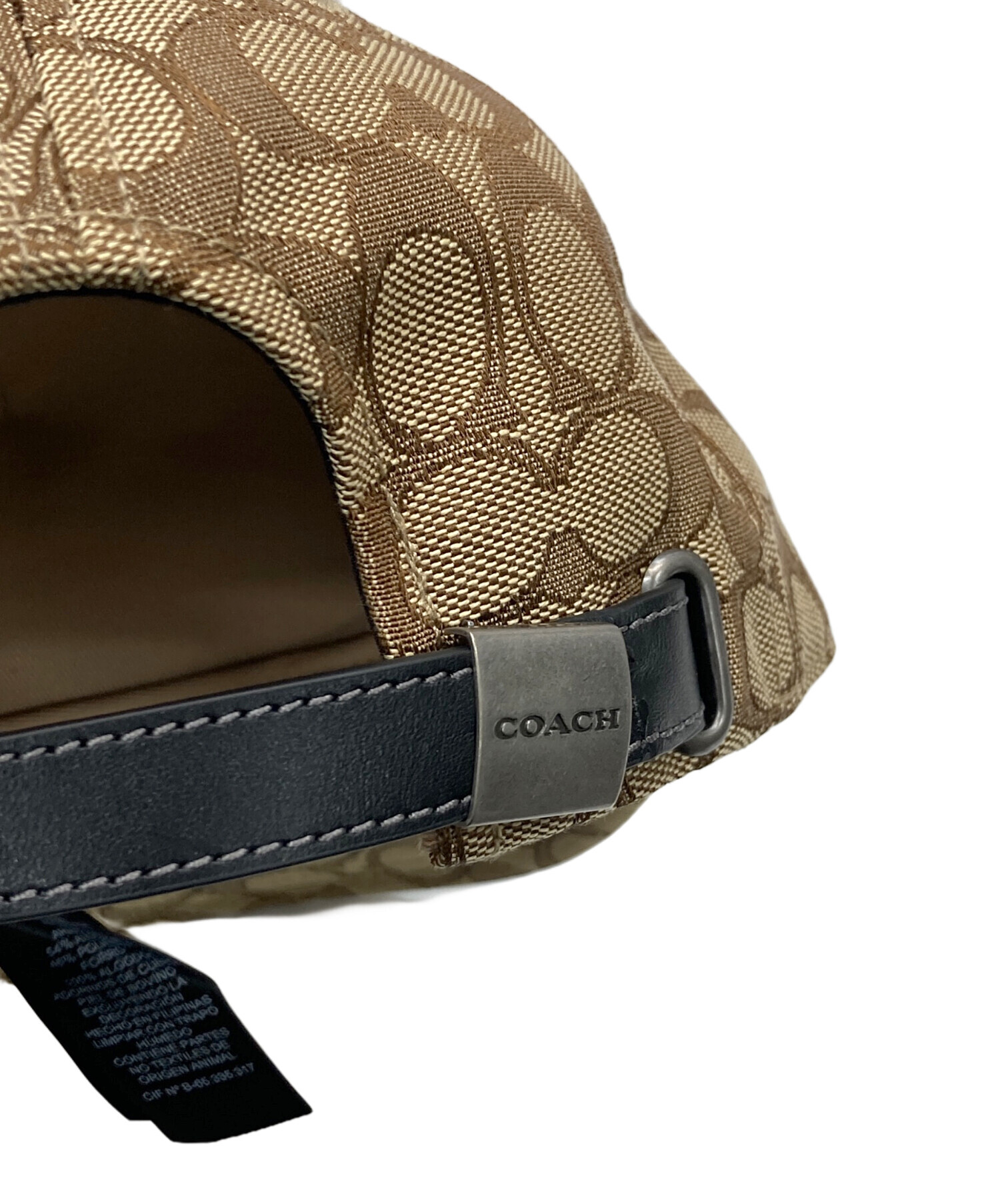 中古・古着通販】COACH (コーチ) シグネチャーキャップ ベージュ