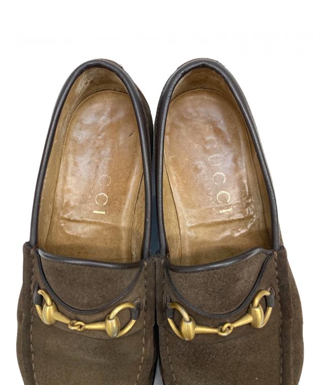 ✨入手困難✨GUCCI ホースビット Lサイズ ジャージ スエット 色褪せ風加工 中古・古着通販】GUCCI (グッチ) スウェードホースビットローファー