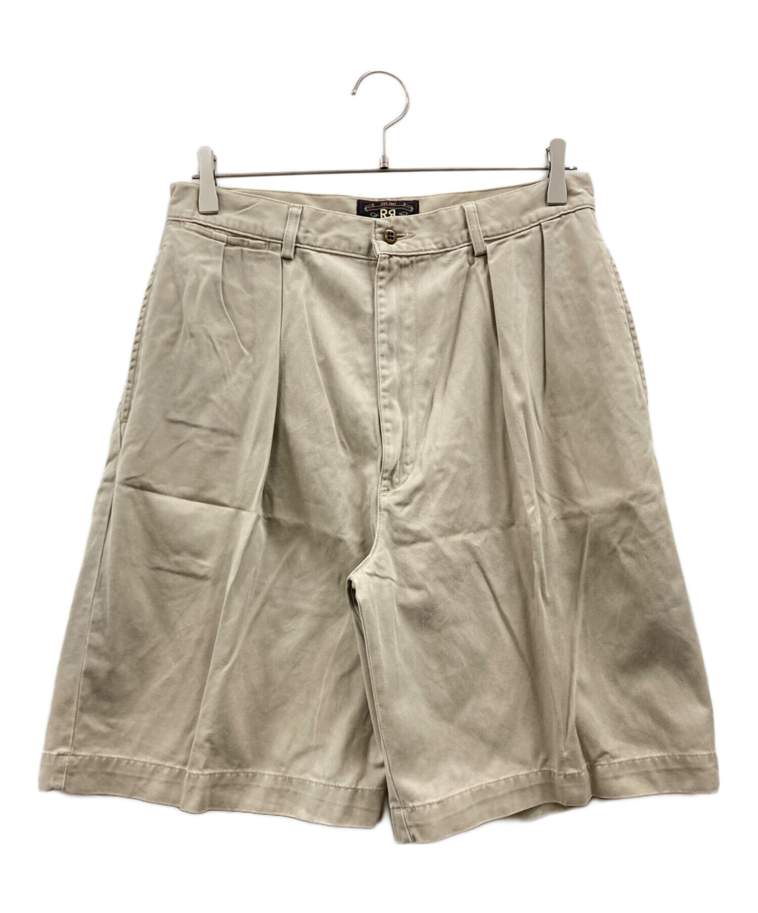 RRL ダブルアールエル ハーフパンツ ショートパンツ チノ 30 ベージュ 中古・古着通販】RRL (ダブルアールエル) ハーフチノパンツ ベージュ