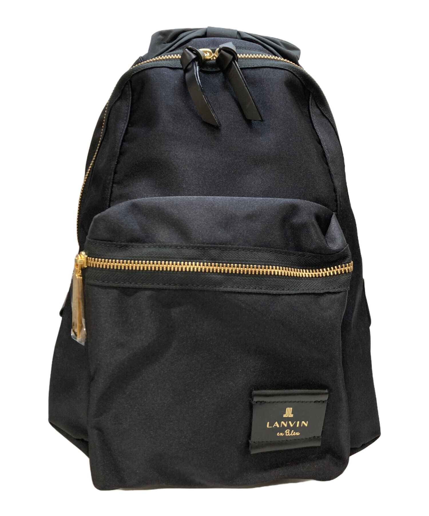 【極美品】LANVIN en Bleu トロカデロ　リボン　リュック　黒 中古・古着通販】LANVIN en Bleu (ランバンオンブルー) トロカデロ
