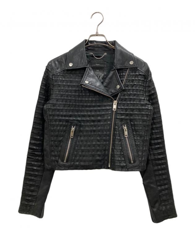 中古・古着通販】DIESEL (ディーゼル) ダブルライダースジャケット