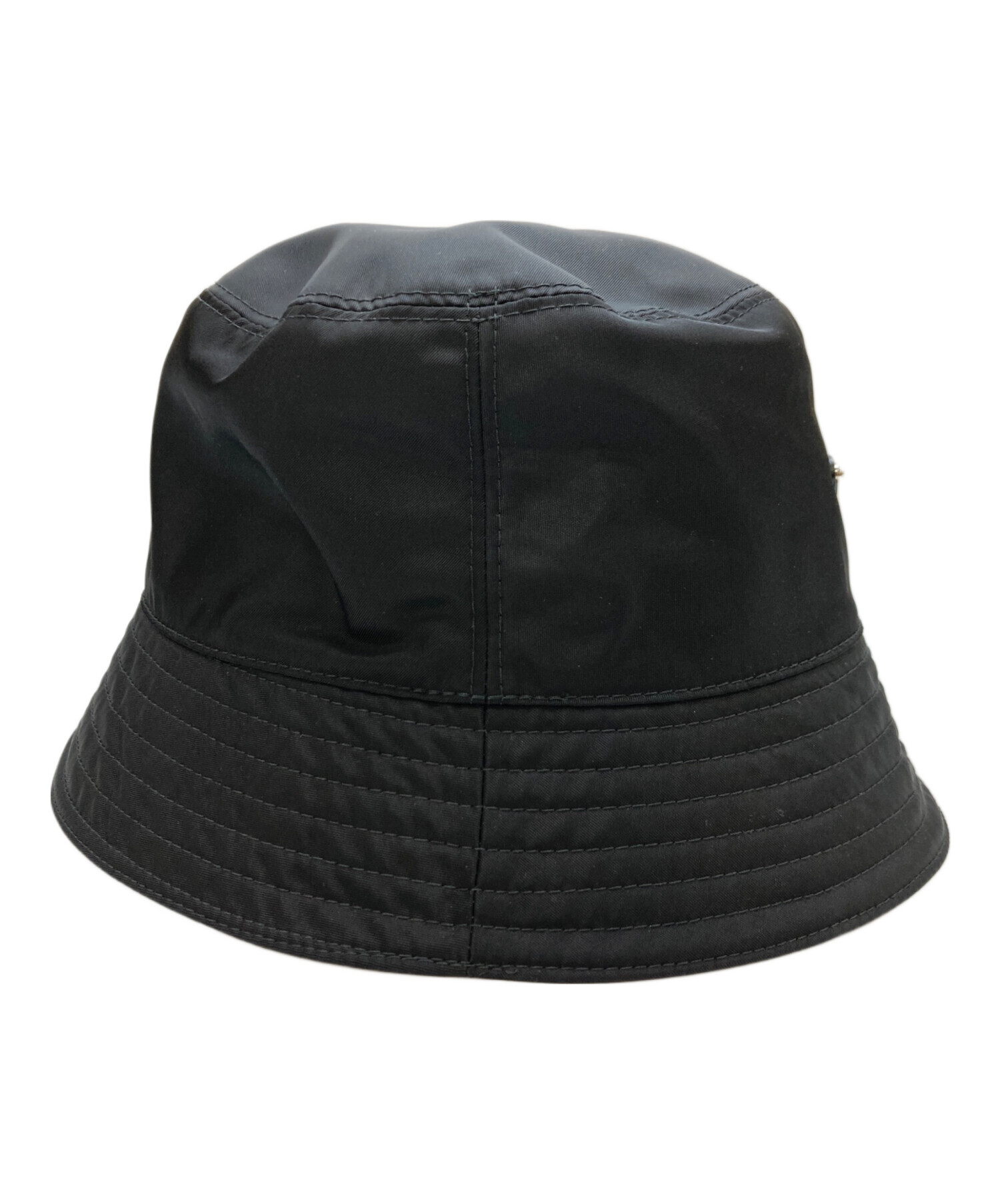 【初売り特価】PRADA バケットハット Sサイズ ナイロン 中古・古着通販】PRADA (プラダ) RE NYLON 三角ロゴプレートナイロン