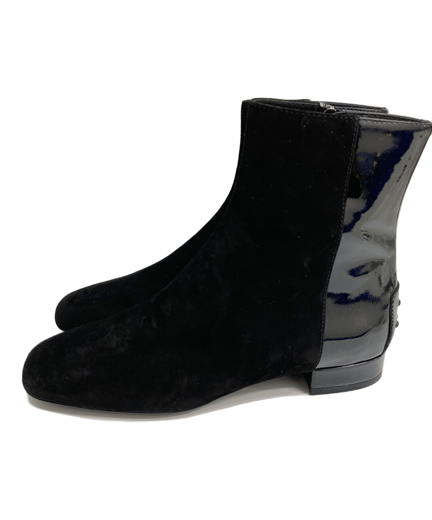 中古・古着通販】TOD'S (トッズ) ショートブーツ ブラック サイズ:38.5