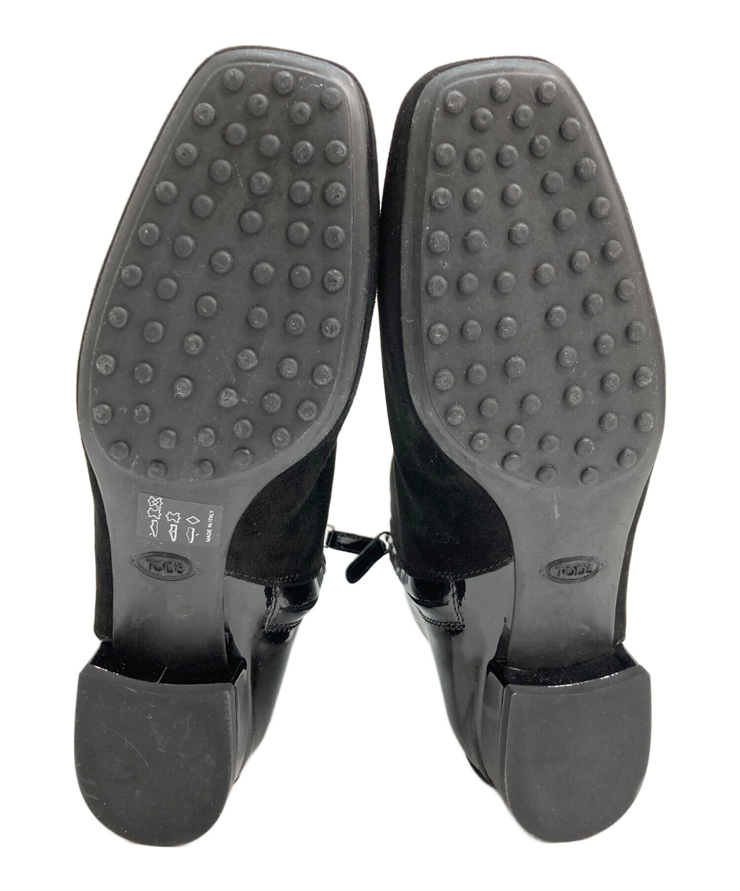 中古・古着通販】TOD'S (トッズ) ショートブーツ ブラック サイズ:38.5