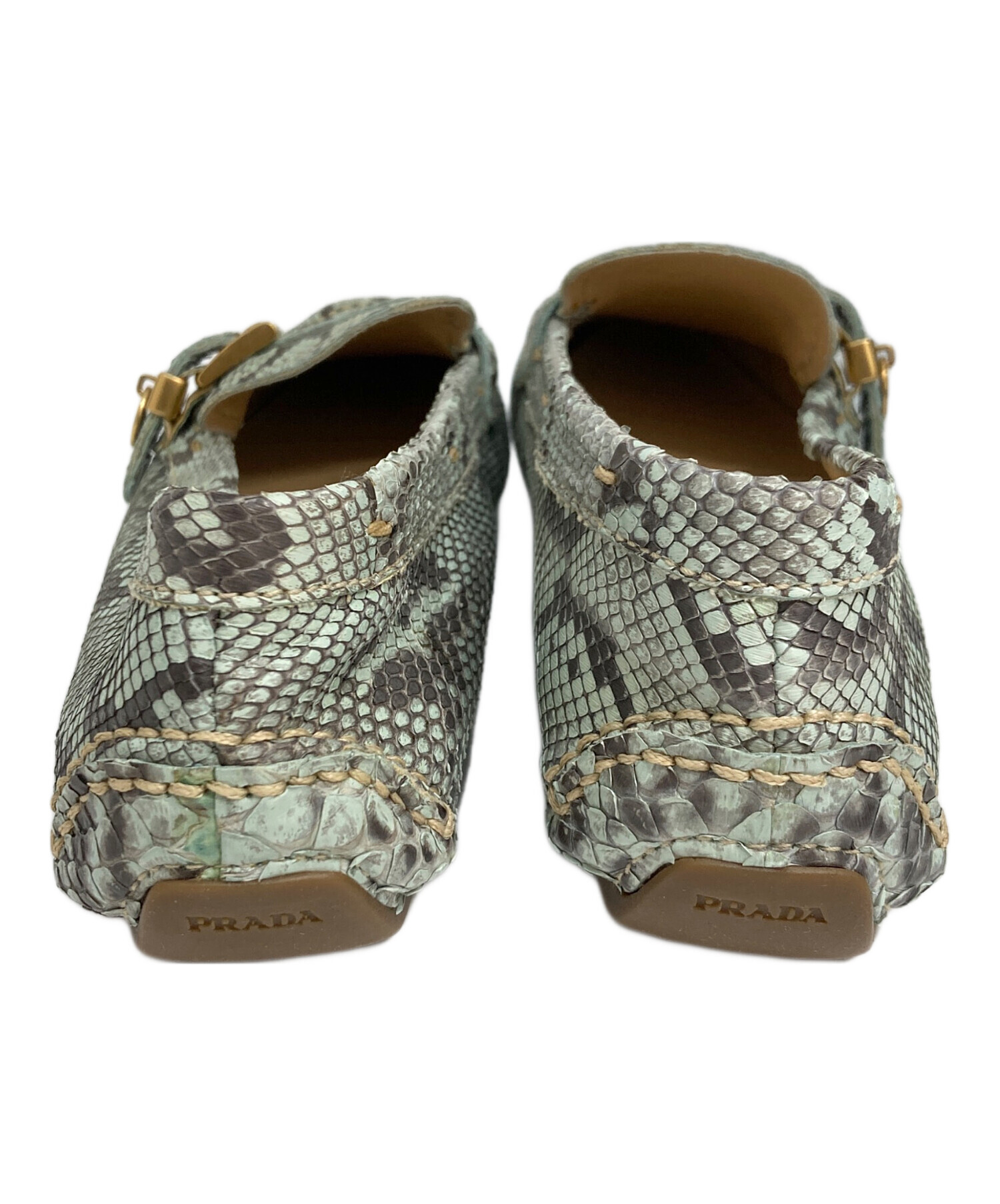 中古・古着通販】PRADA (プラダ) パイソン柄ドライビングシューズ