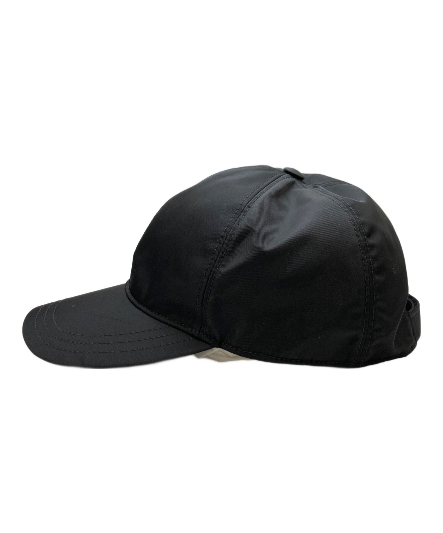 こ*と様 【値下げ交渉ok】PRADA ブラックキャップ 中古・古着通販】PRADA (プラダ) キャップ ブラック｜ブランド・古着