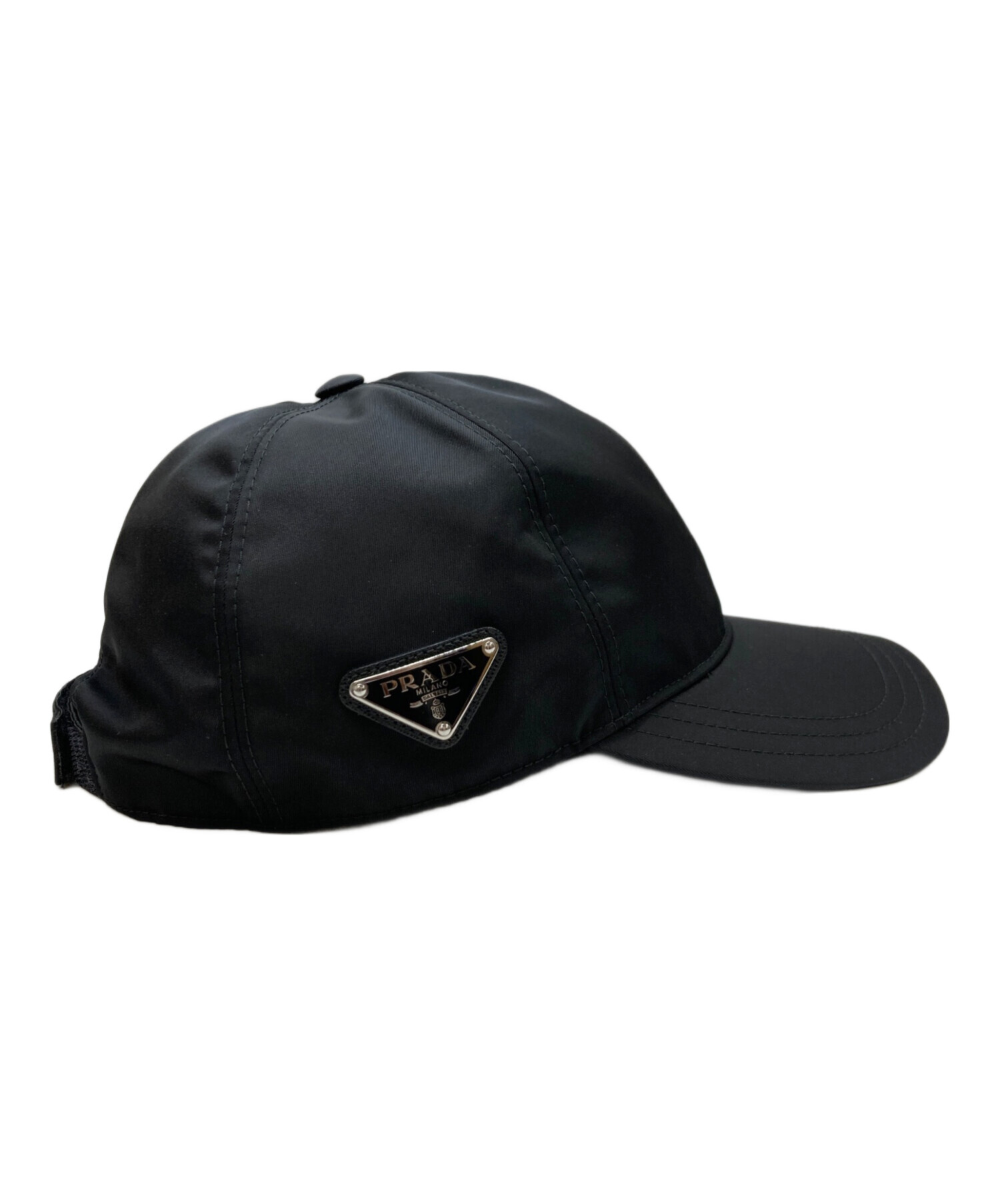 こ*と様 【値下げ交渉ok】PRADA ブラックキャップ 中古・古着通販】PRADA (プラダ) キャップ ブラック｜ブランド・古着