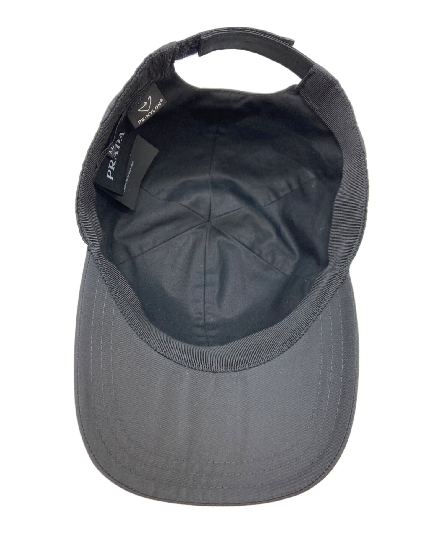 中古・古着通販】PRADA (プラダ) キャップ ブラック｜ブランド・古着