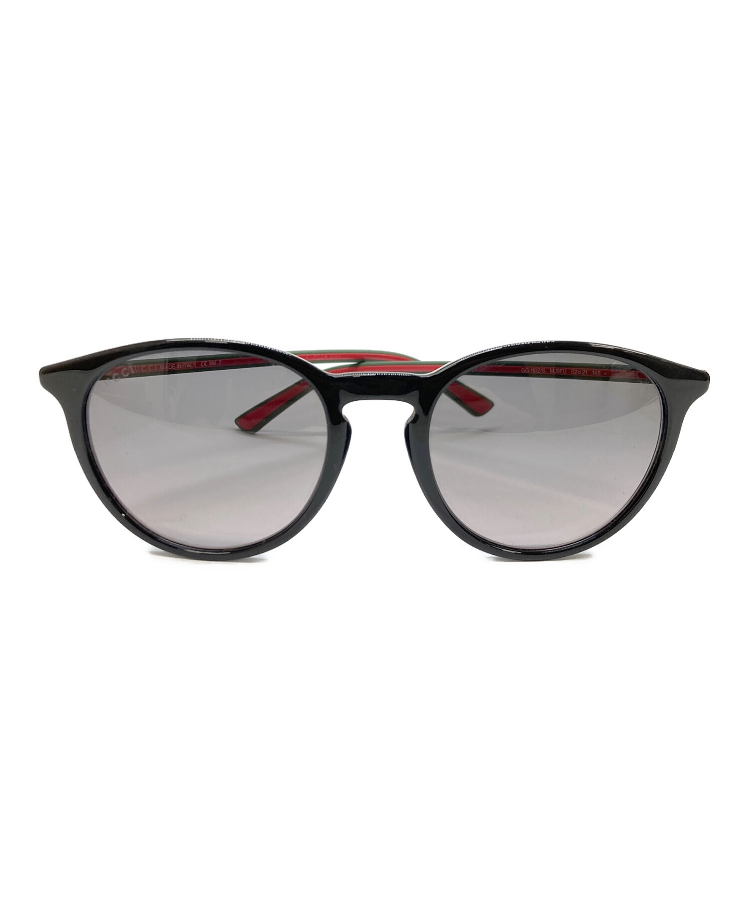 中古・古着通販】GUCCI (グッチ) サングラス ブラック×グリーン サイズ